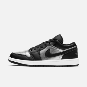 (Women's) Air Jordan 1 Low SE 'Silver Toe' (2021) DA5551-001 Stylish Air Jordan 1 in classic design