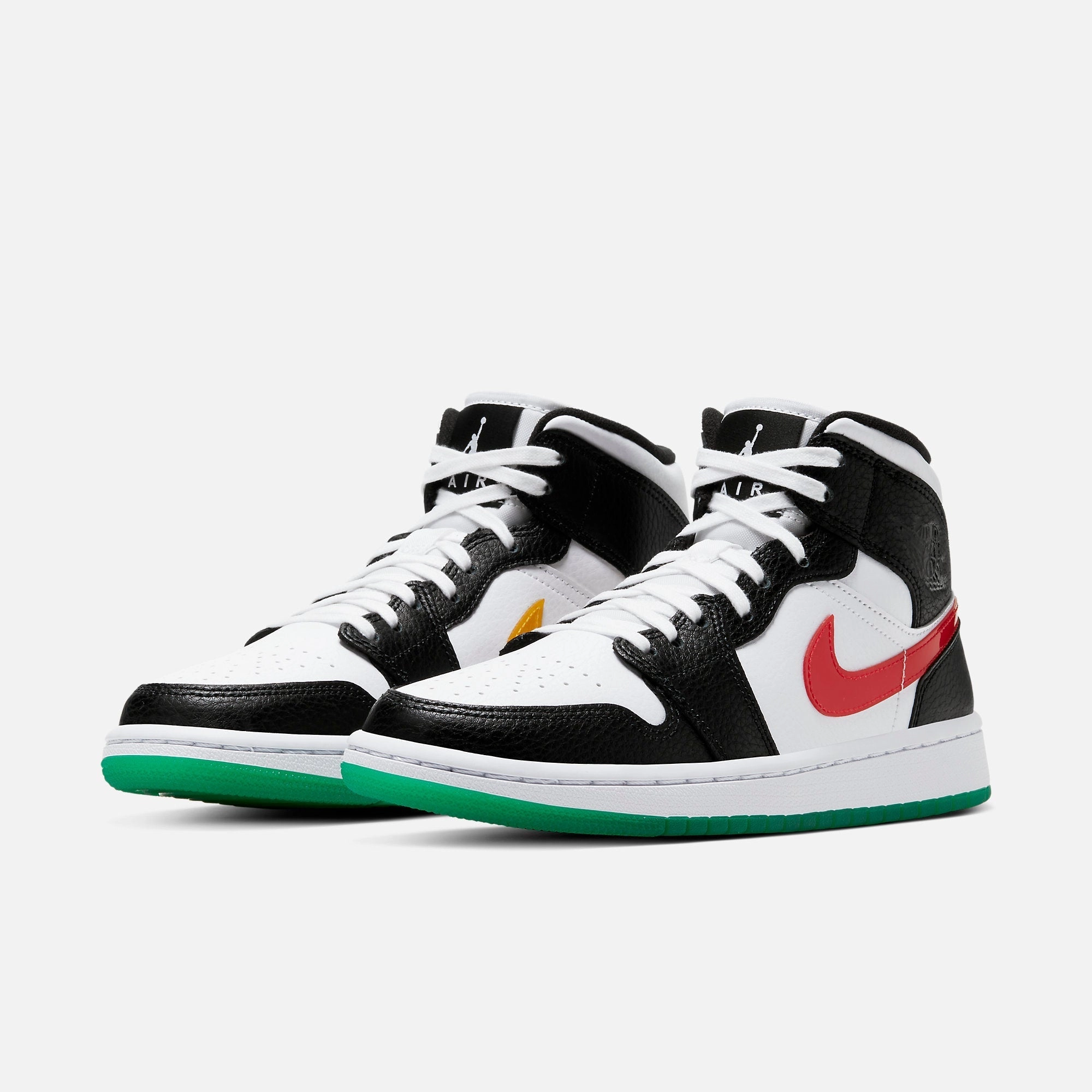 (Women's) Air Jordan 1 Mid 'Alternate Swooshes' (2020) BQ6472-063 Air Jordan 1 Retro Court Sneakers