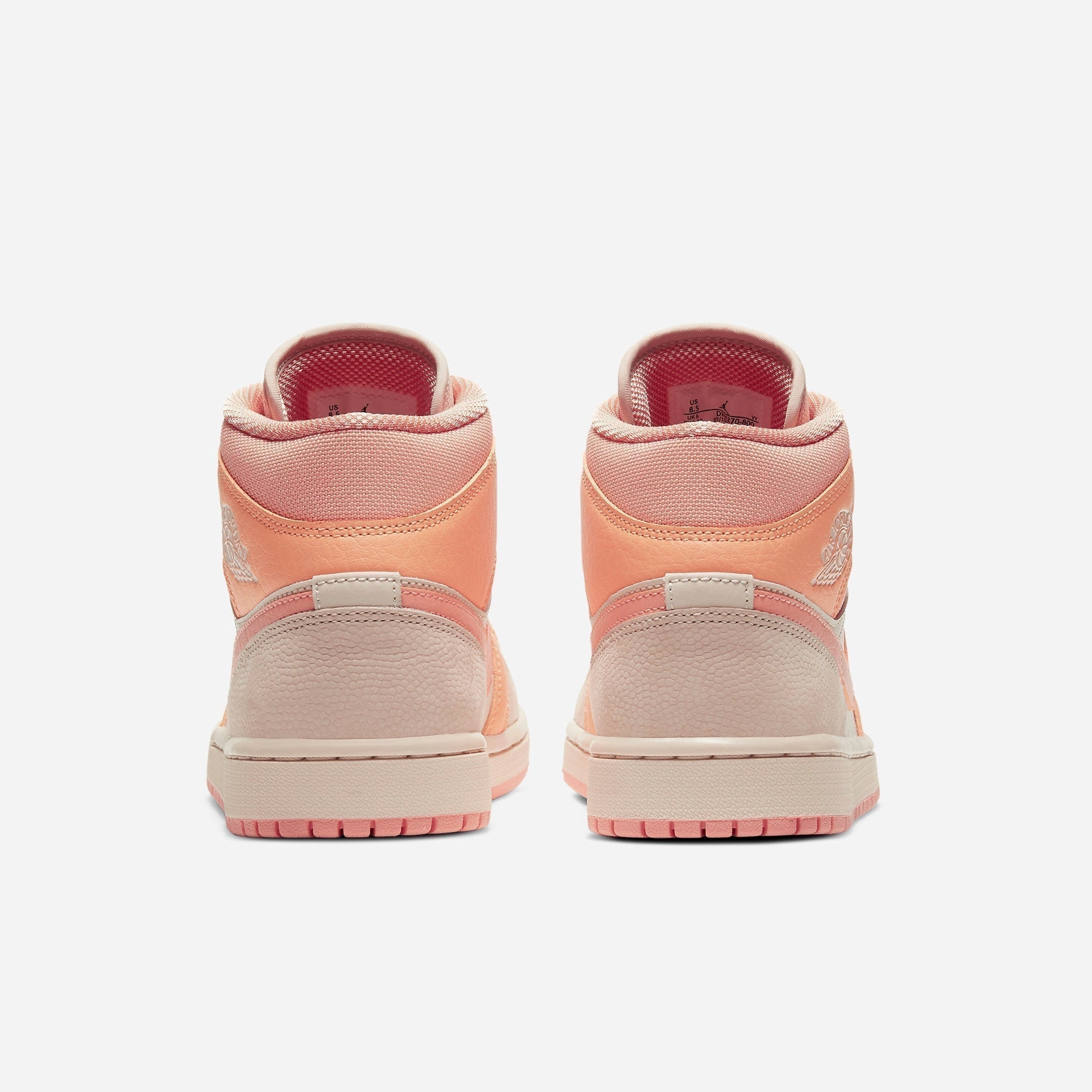 (Women's) Air Jordan 1 Mid 'Apricot' (2021) DH4270-800 Air Jordan 1 Signature Look Sneakers