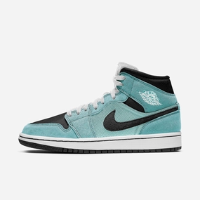 (Women's) Air Jordan 1 Mid 'Aqua Blue Tint' (2021) BQ6472-300 Stylish Air Jordan 1 in classic design