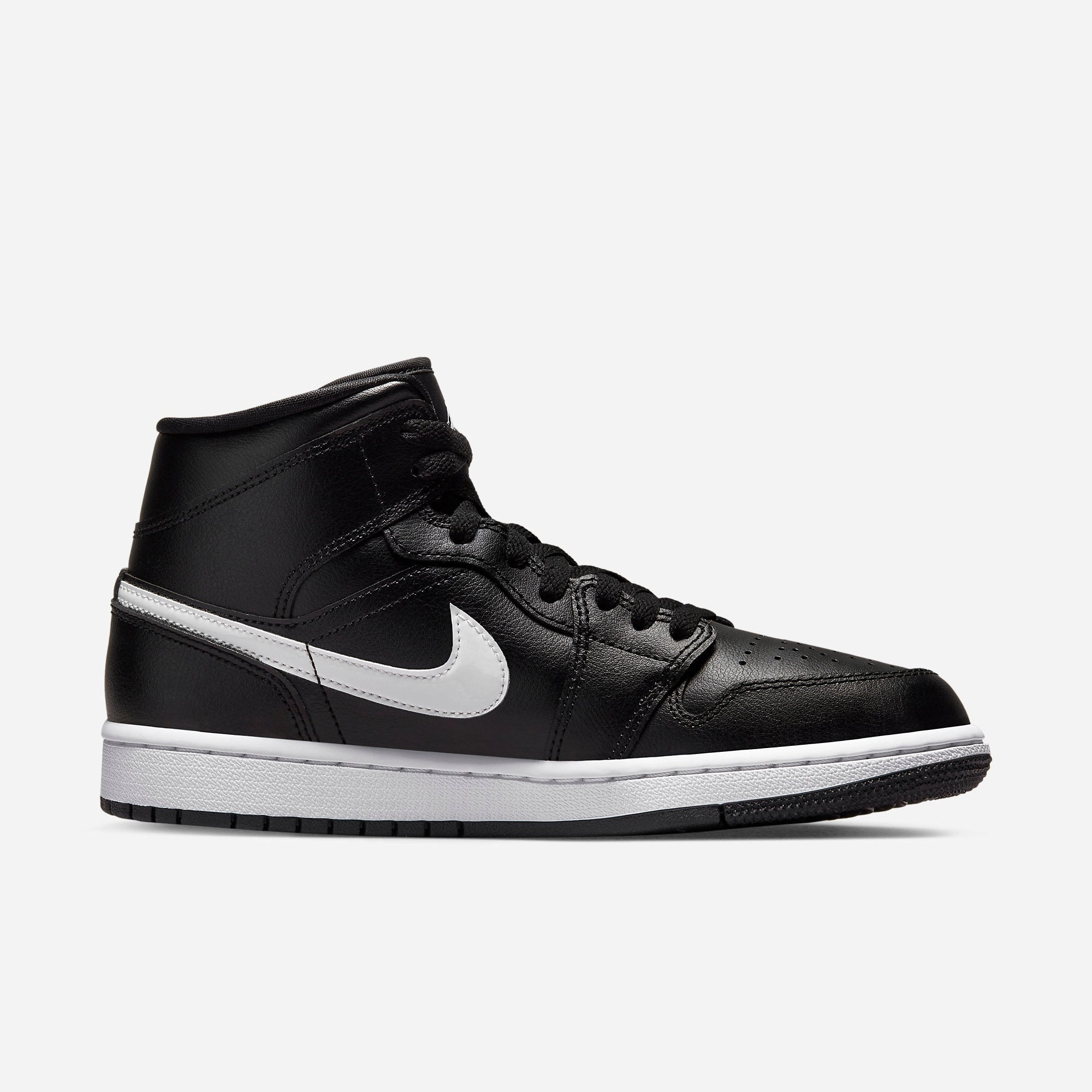 (Women's) Air Jordan 1 Mid 'Black / White' (2023) DV0991-001 Air Jordan 1 Original Colorway Shoes