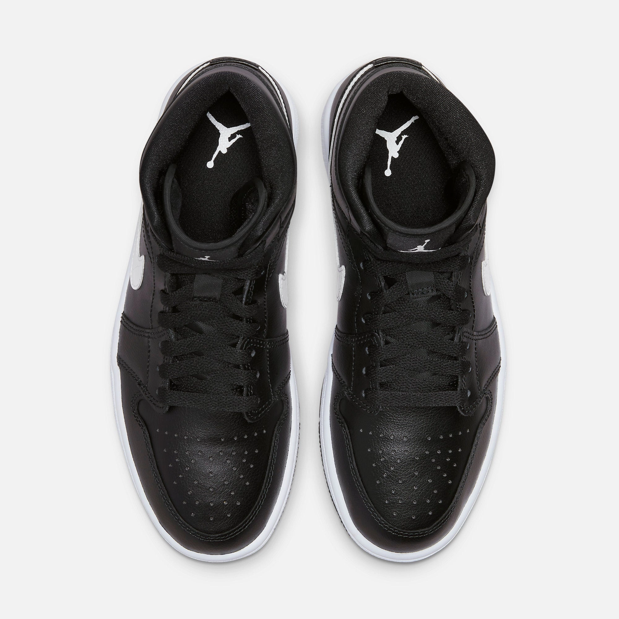 (Women's) Air Jordan 1 Mid 'Black / White' (2023) DV0991-001 Air Jordan 1 Original Colorway Shoes