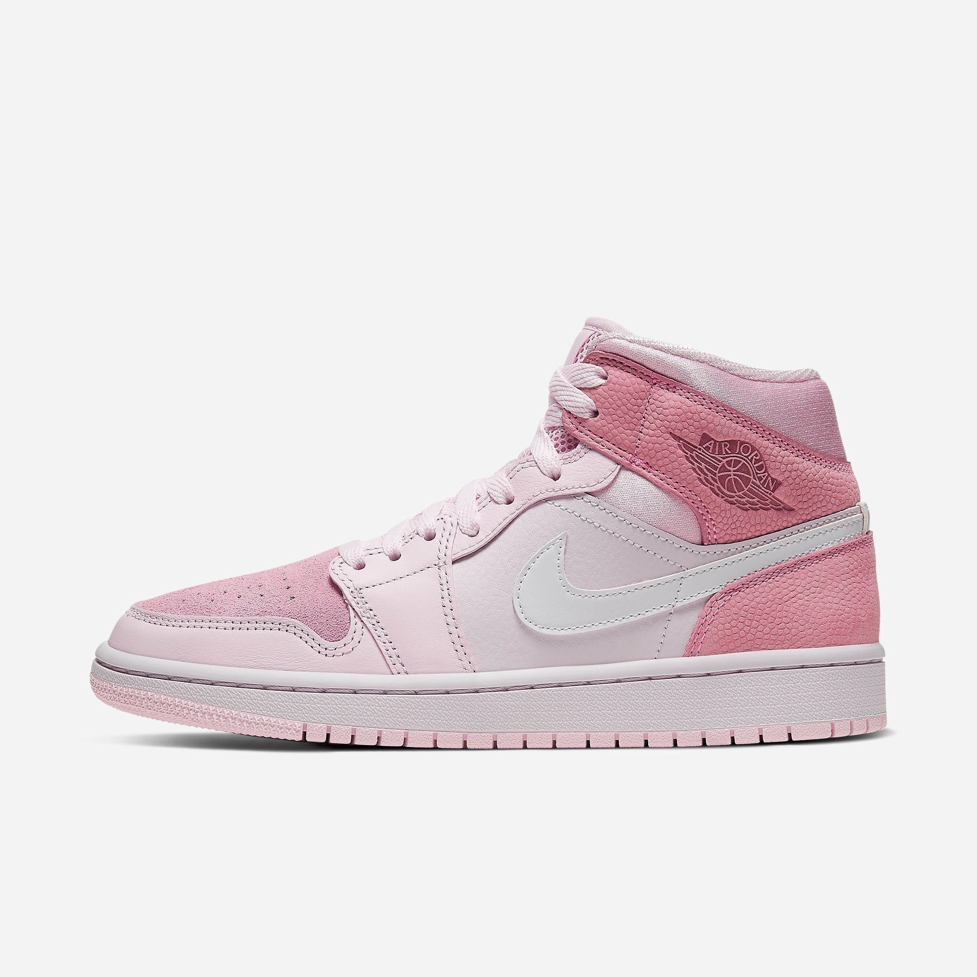 (Women's) Air Jordan 1 Mid 'Digital Pink' (2020) CW5379-600 Stylish Air Jordan 1 in classic design