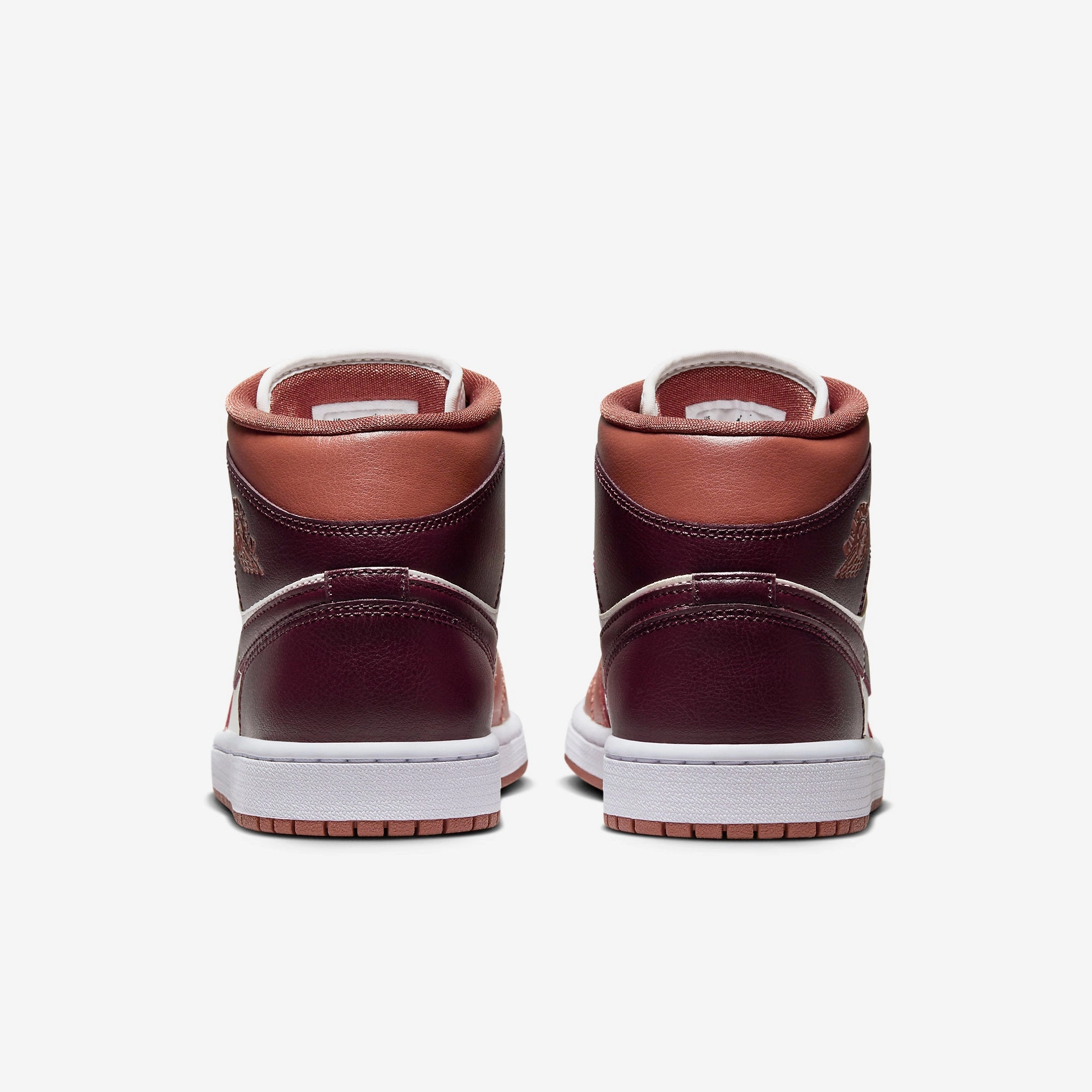 (Women's) Air Jordan 1 Mid 'Dusty Peach / Night Maroon' () BQ6472-200 Air Jordan 1 Original Colorway Shoes