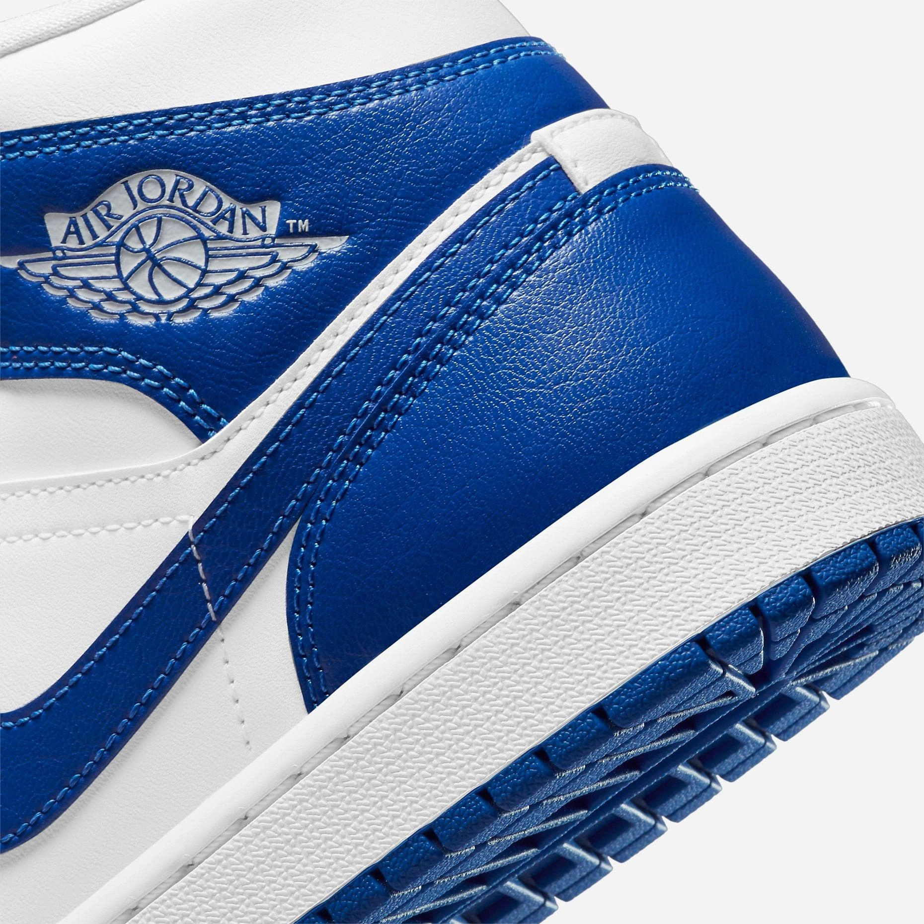 (Women's) Air Jordan 1 Mid 'Kentucky' (2021) BQ6472-104 Air Jordan 1 Original Colorway Shoes