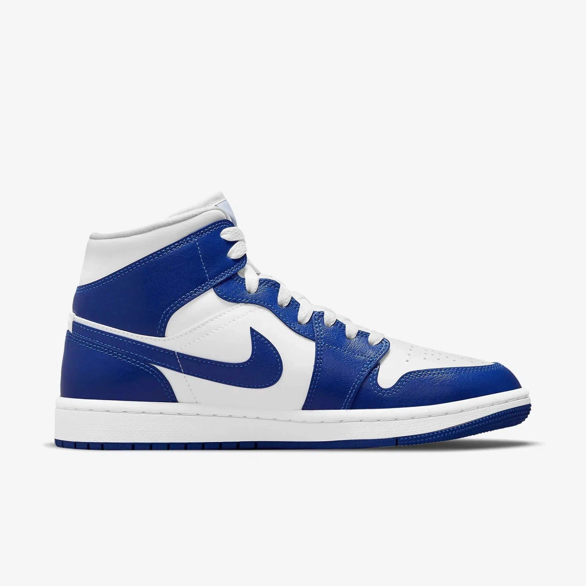 (Women's) Air Jordan 1 Mid 'Kentucky' (2021) BQ6472-104 Air Jordan 1 Original Colorway Shoes