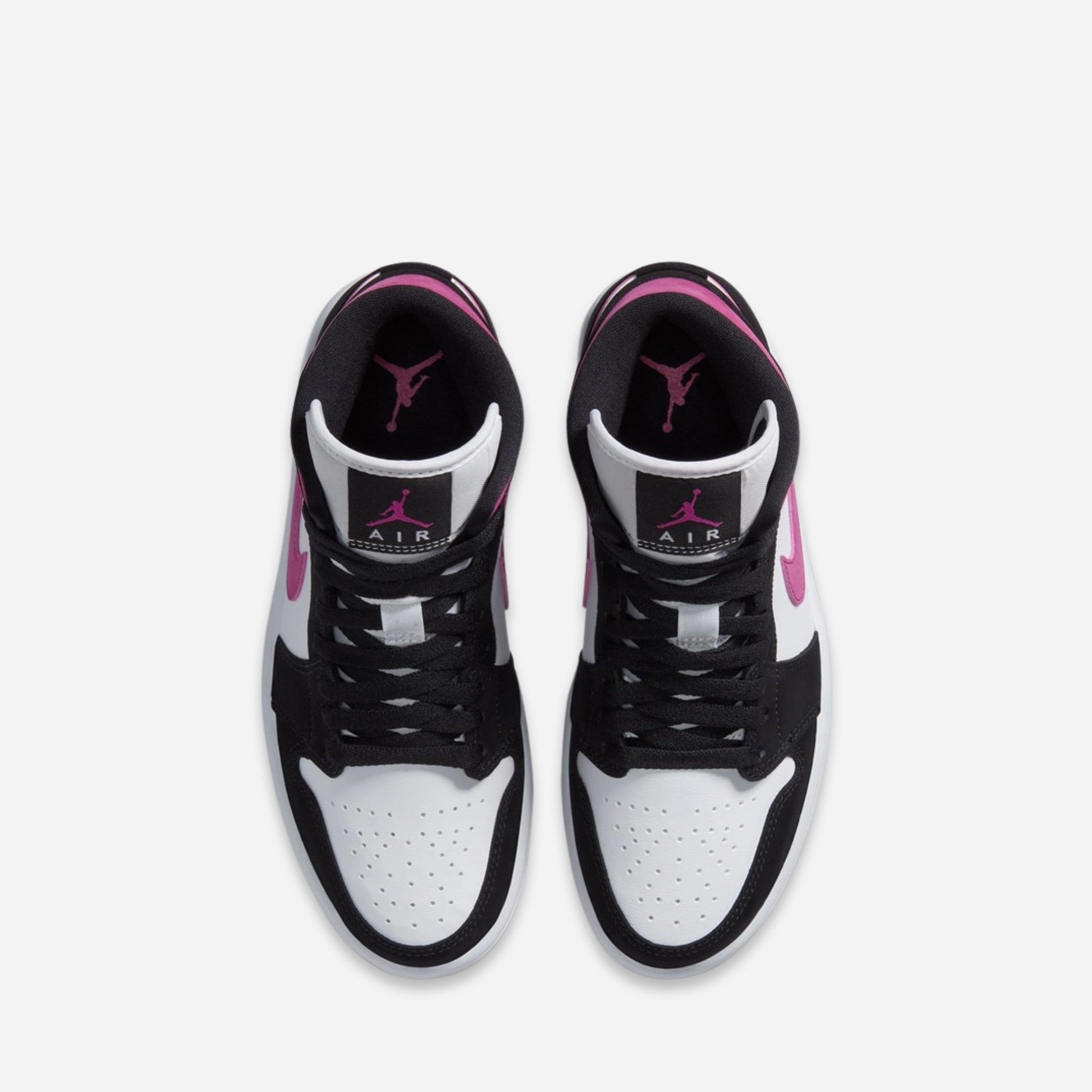 (Women's) Air Jordan 1 Mid 'Magenta' (2020) BQ6472-005 Air Jordan 1 Signature Look Sneakers