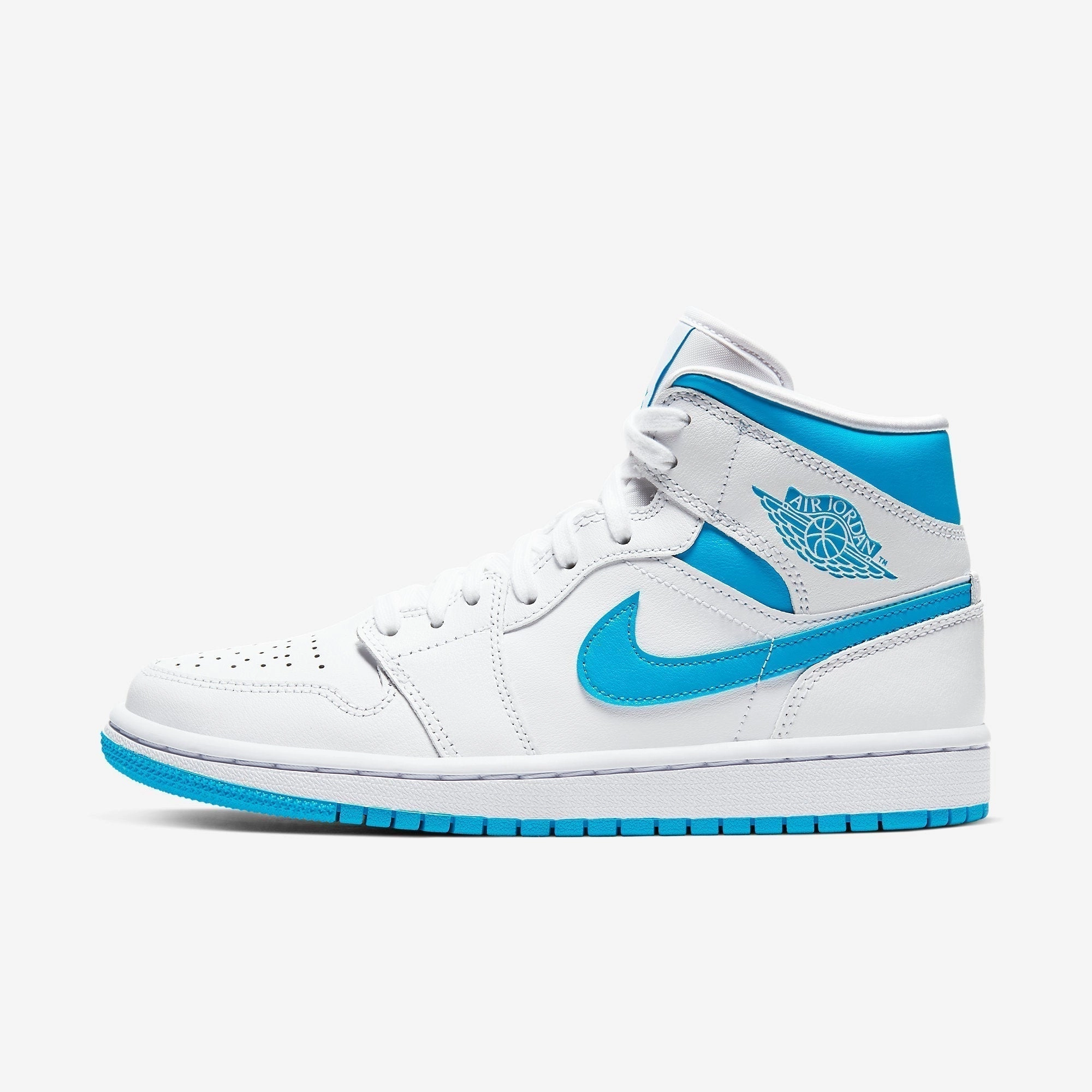 (Women's) Air Jordan 1 Mid 'UNC' (2020) BQ6472-114 Heritage Air Jordan 1 sneakers for men