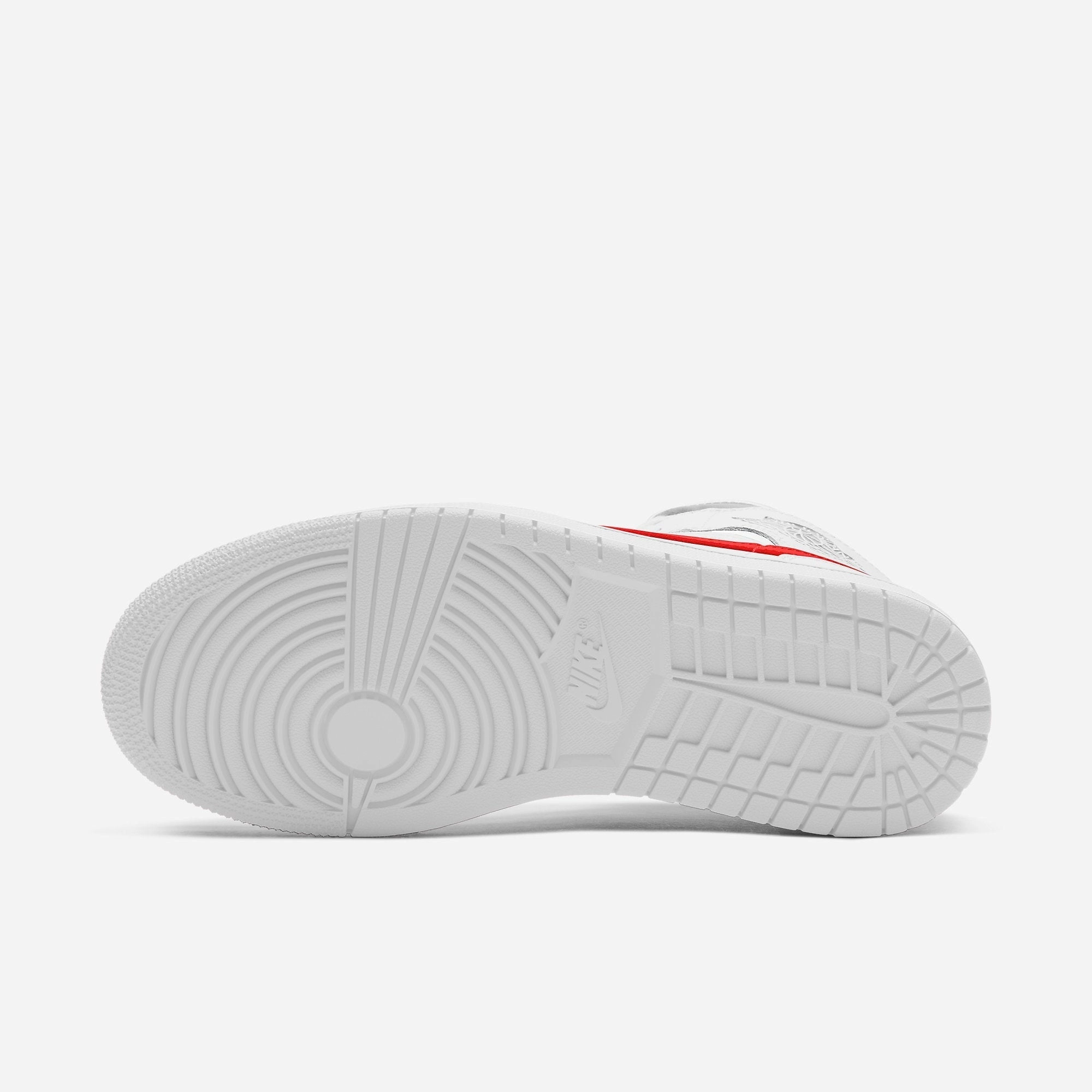 (Women's) Air Jordan 1 Mid 'White / University Red' (2020) BQ6472-106 Air Jordan 1 Signature Look Sneakers