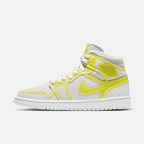 (Women's) Air Jordan 1 Mid LX 'Opti Yellow' (2021) DA5552-107 Stylish Air Jordan 1 in classic design