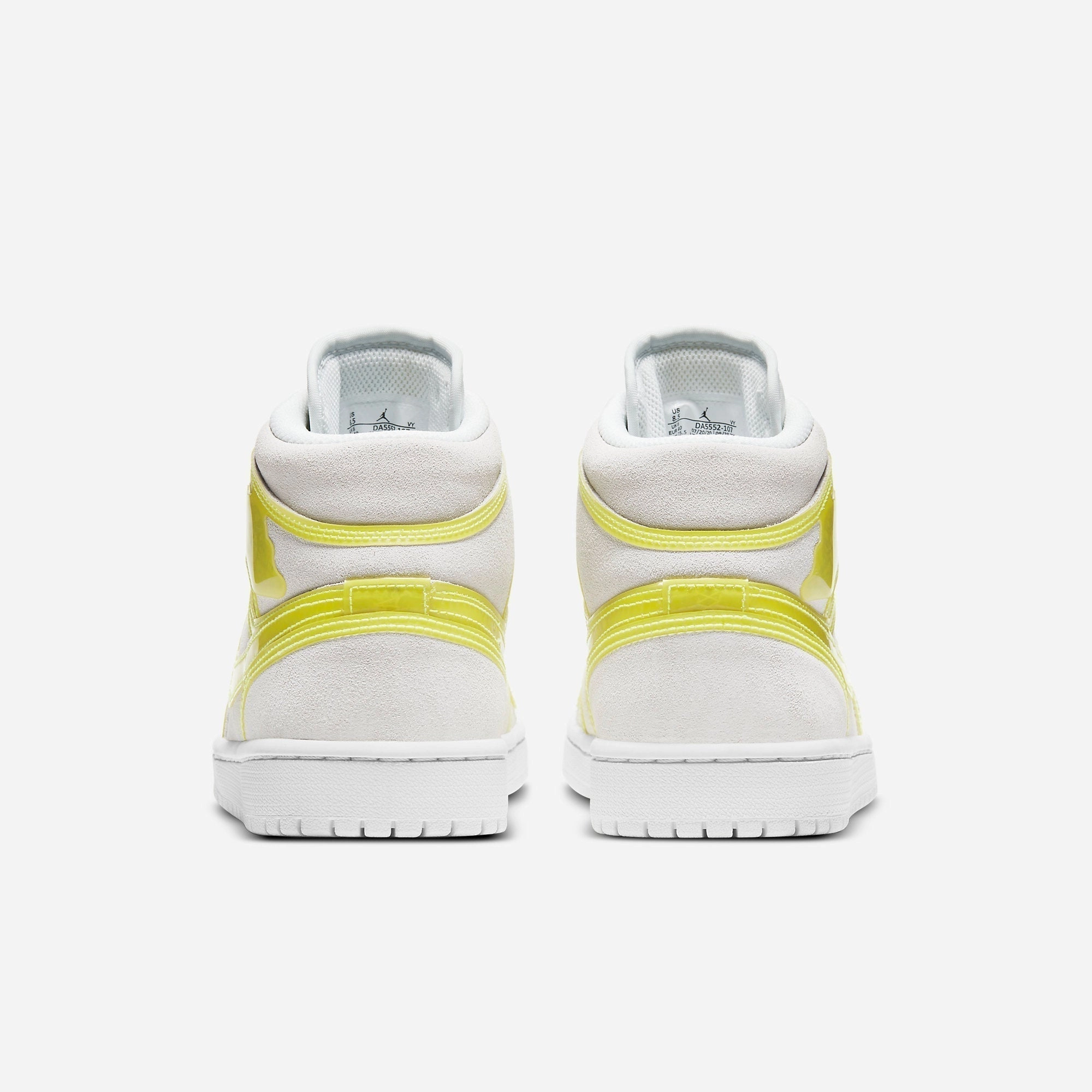 (Women's) Air Jordan 1 Mid LX 'Opti Yellow' (2021) DA5552-107 Air Jordan 1 Signature Look Sneakers
