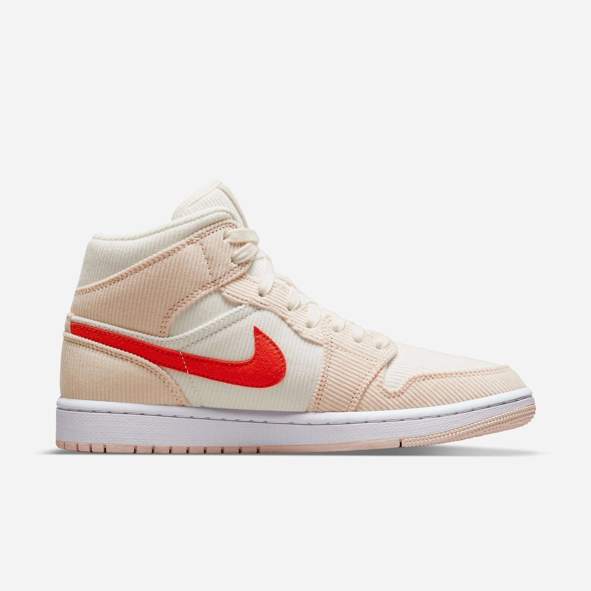 (Women's) Air Jordan 1 Mid SE 'Corduroy' (2021) DA8009-108 Air Jordan 1 Signature Look Sneakers