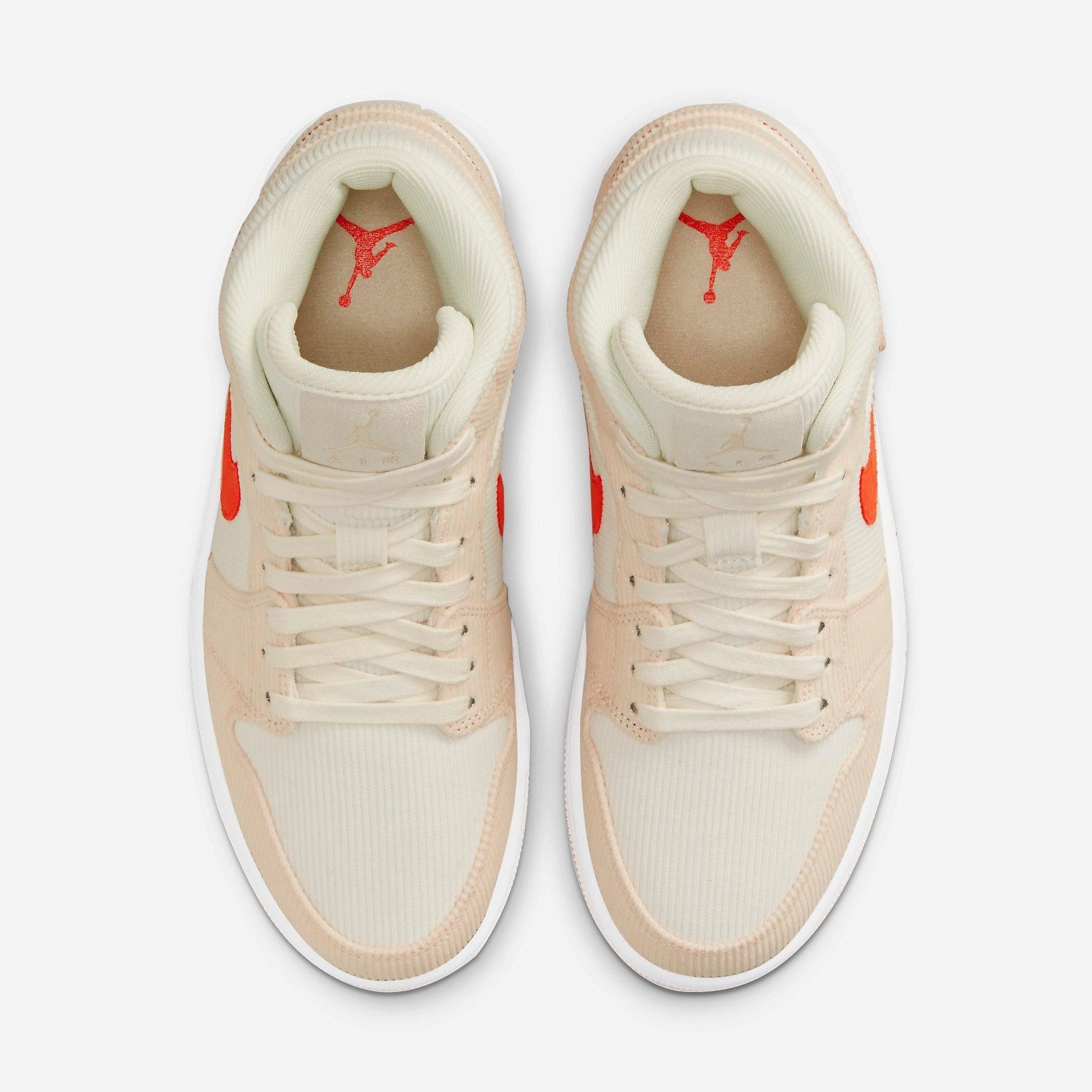 (Women's) Air Jordan 1 Mid SE 'Corduroy' (2021) DA8009-108 Air Jordan 1 Signature Look Sneakers