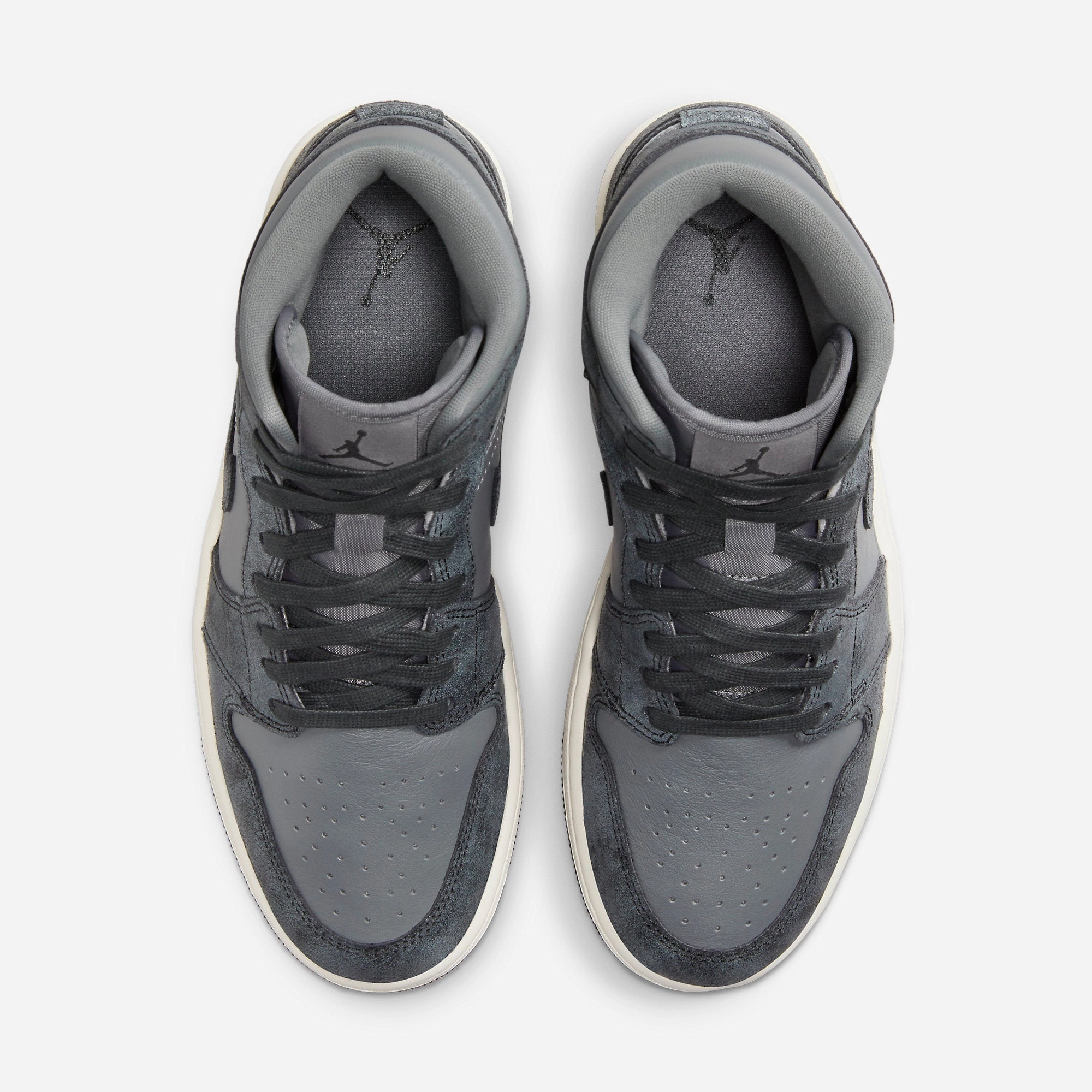 (Women's) Air Jordan 1 Mid SE 'Distressed Smoke Grey' (2024) FJ3448-001 Air Jordan 1 Original Colorway Shoes