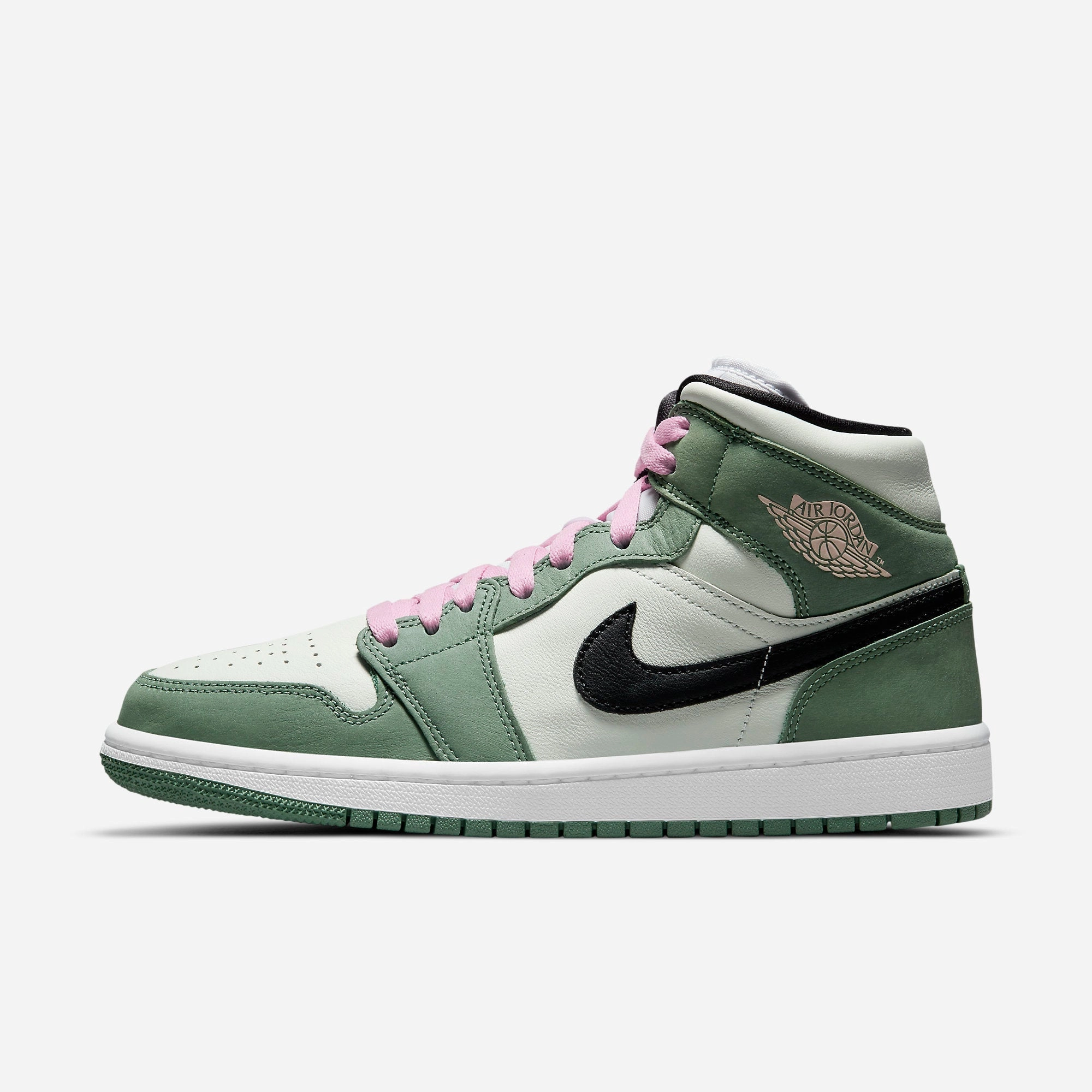 (Women's) Air Jordan 1 Mid SE 'Dutch Green' (2021) CZ0774-300 Stylish Air Jordan 1 in classic design