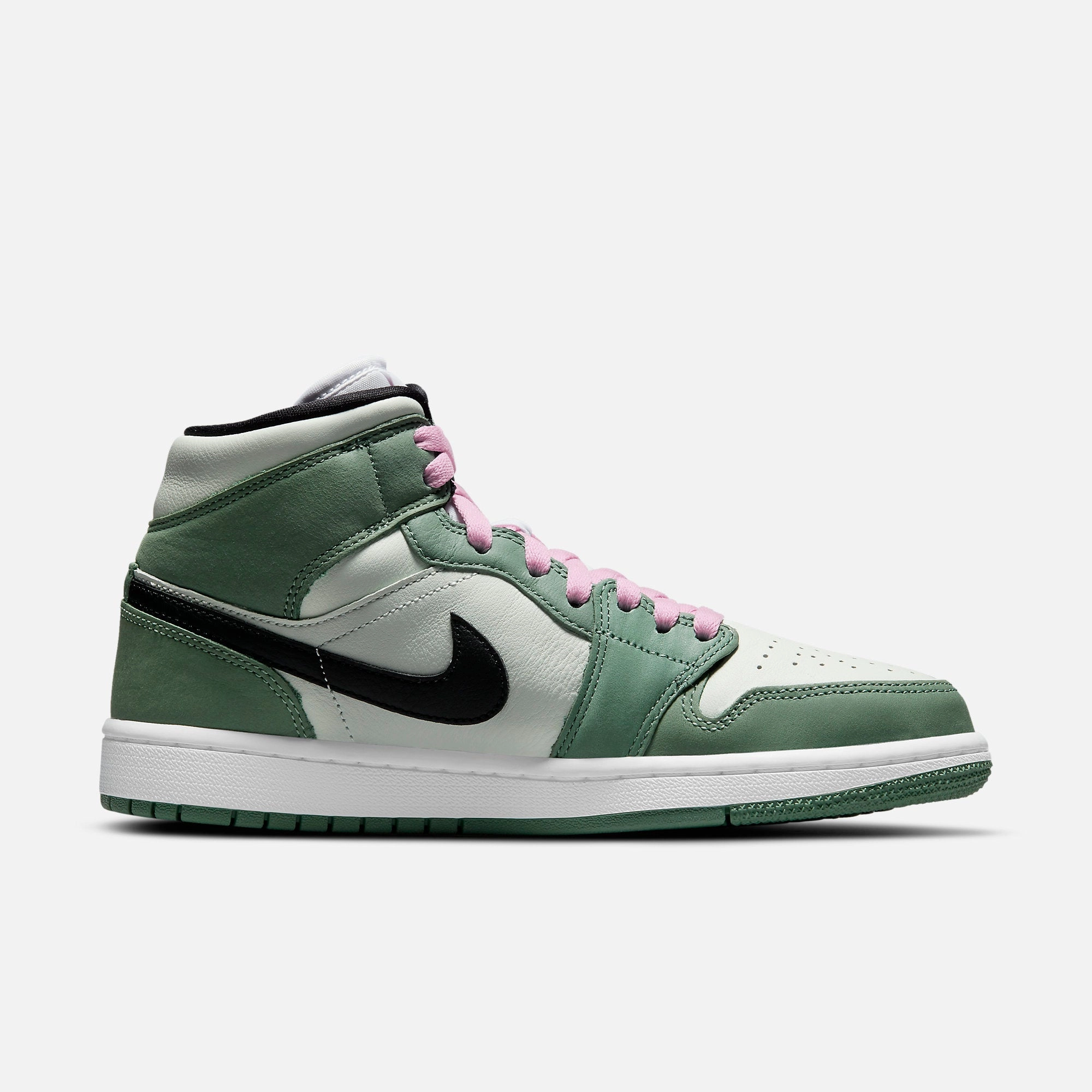 (Women's) Air Jordan 1 Mid SE 'Dutch Green' (2021) CZ0774-300 Air Jordan 1 Signature Look Sneakers