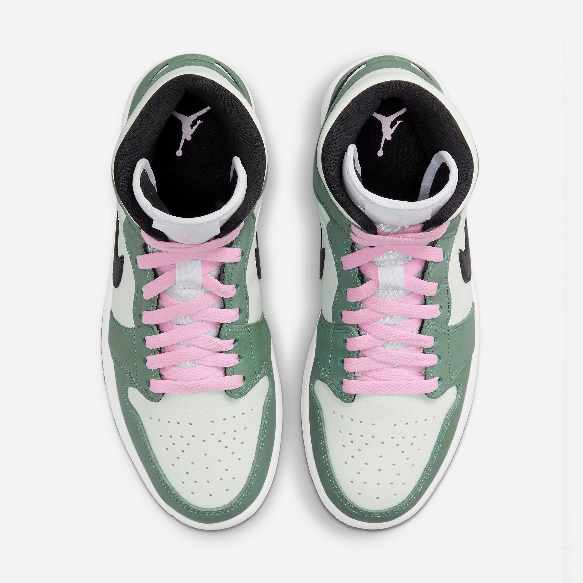 (Women's) Air Jordan 1 Mid SE 'Dutch Green' (2021) CZ0774-300 Air Jordan 1 Signature Look Sneakers