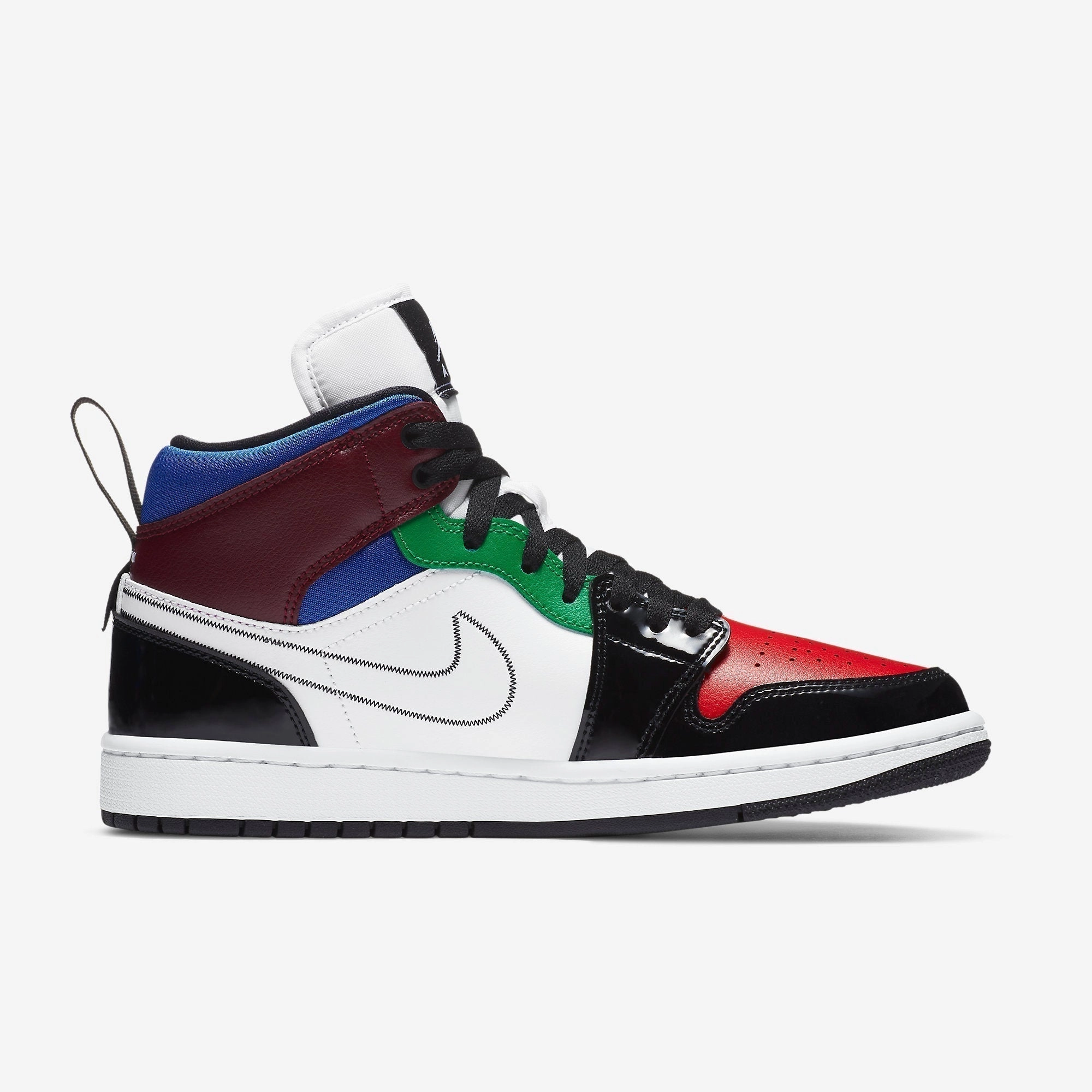 (Women's) Air Jordan 1 Mid SE 'Multi-Color' (2020) DB5454-001 Air Jordan 1 Signature Look Sneakers