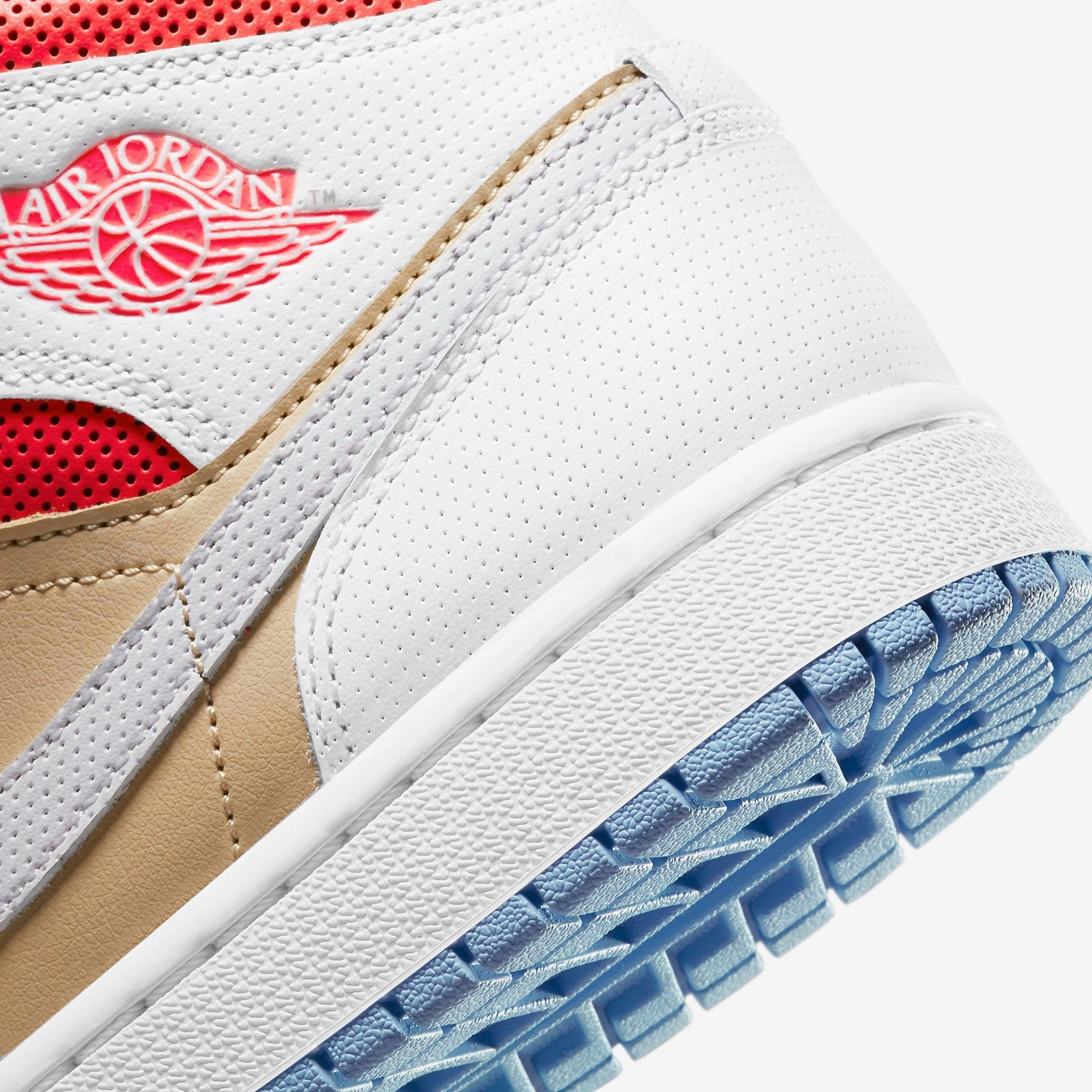 (Women's) Air Jordan 1 Mid SE 'Sesame' (2021) CZ0774-200 Air Jordan 1 Signature Look Sneakers
