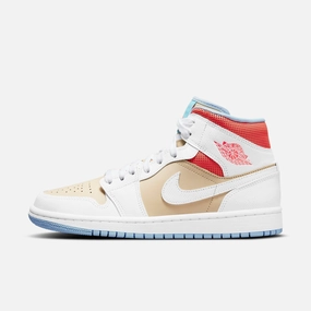 (Women's) Air Jordan 1 Mid SE 'Sesame' (2021) CZ0774-200 Stylish Air Jordan 1 in classic design