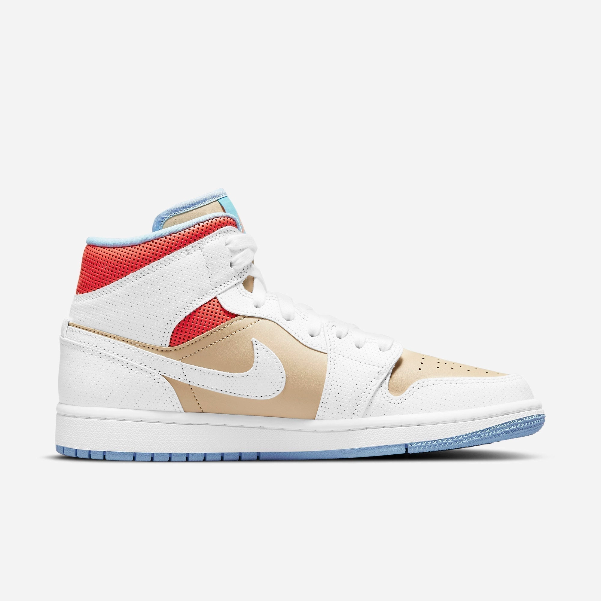 (Women's) Air Jordan 1 Mid SE 'Sesame' (2021) CZ0774-200 Air Jordan 1 Signature Look Sneakers