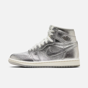 (Women's) Air Jordan 1 Retro High OG 'Chrome' (2024) FN7249-001 Authentic Air Jordan 1 in premium leather