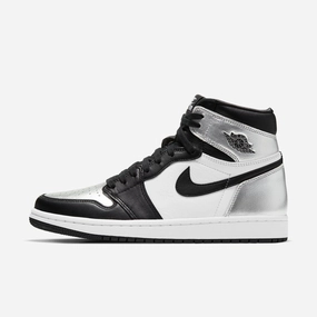 (Women's) Air Jordan 1 Retro High OG 'Silver Toe' (2021) CD0461-001 Authentic Air Jordan 1 in premium leather