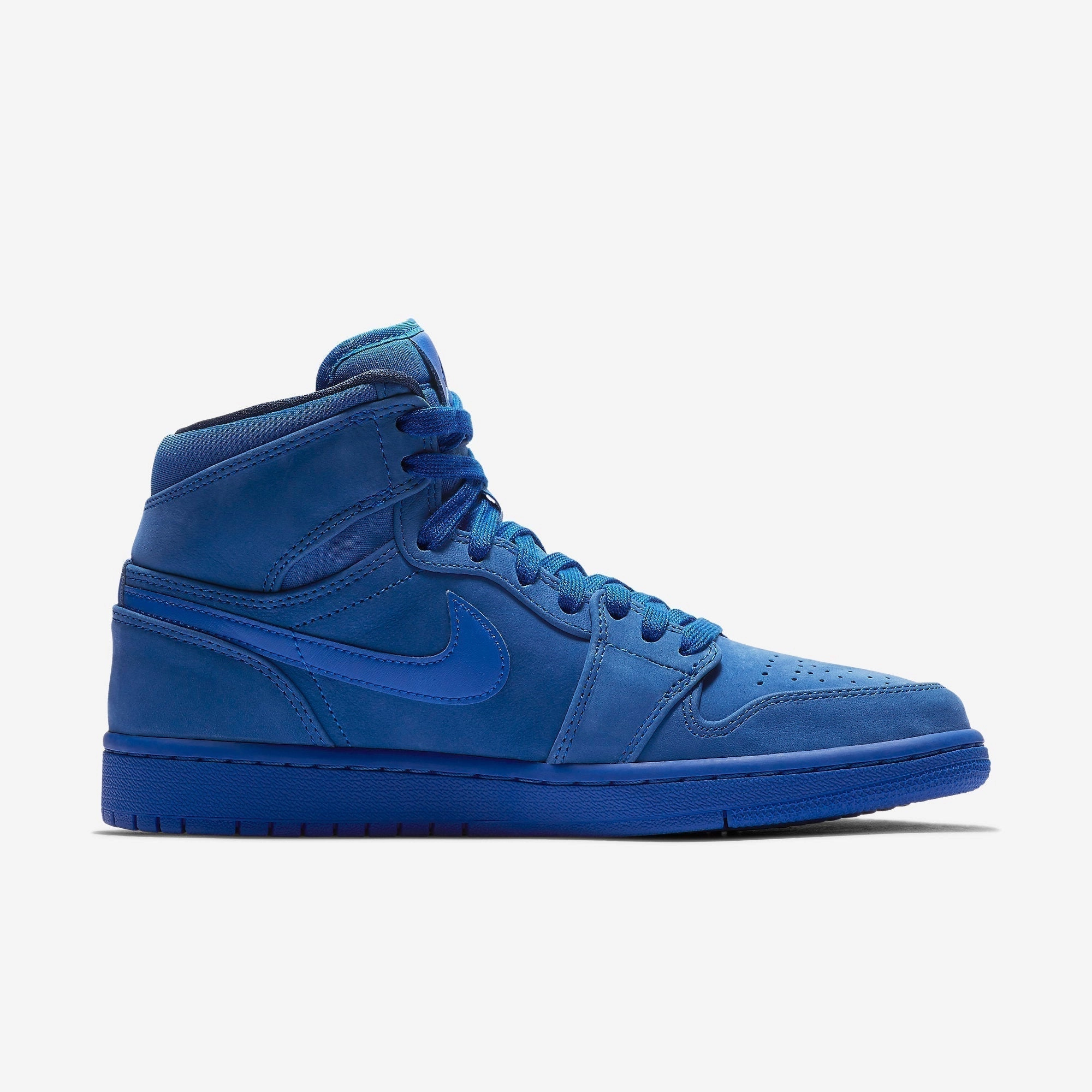 (Women's) Air Jordan 1 Retro High Premium 'Blue Suede' (2018) AH7389-400 Air Jordan 1 Signature Look Sneakers