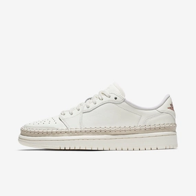 (Women's) Air Jordan 1 Retro Low NS 'Sail / Metallic Red Bronze' (2018) AO1935-109 Authentic Air Jordan 1 in premium leather