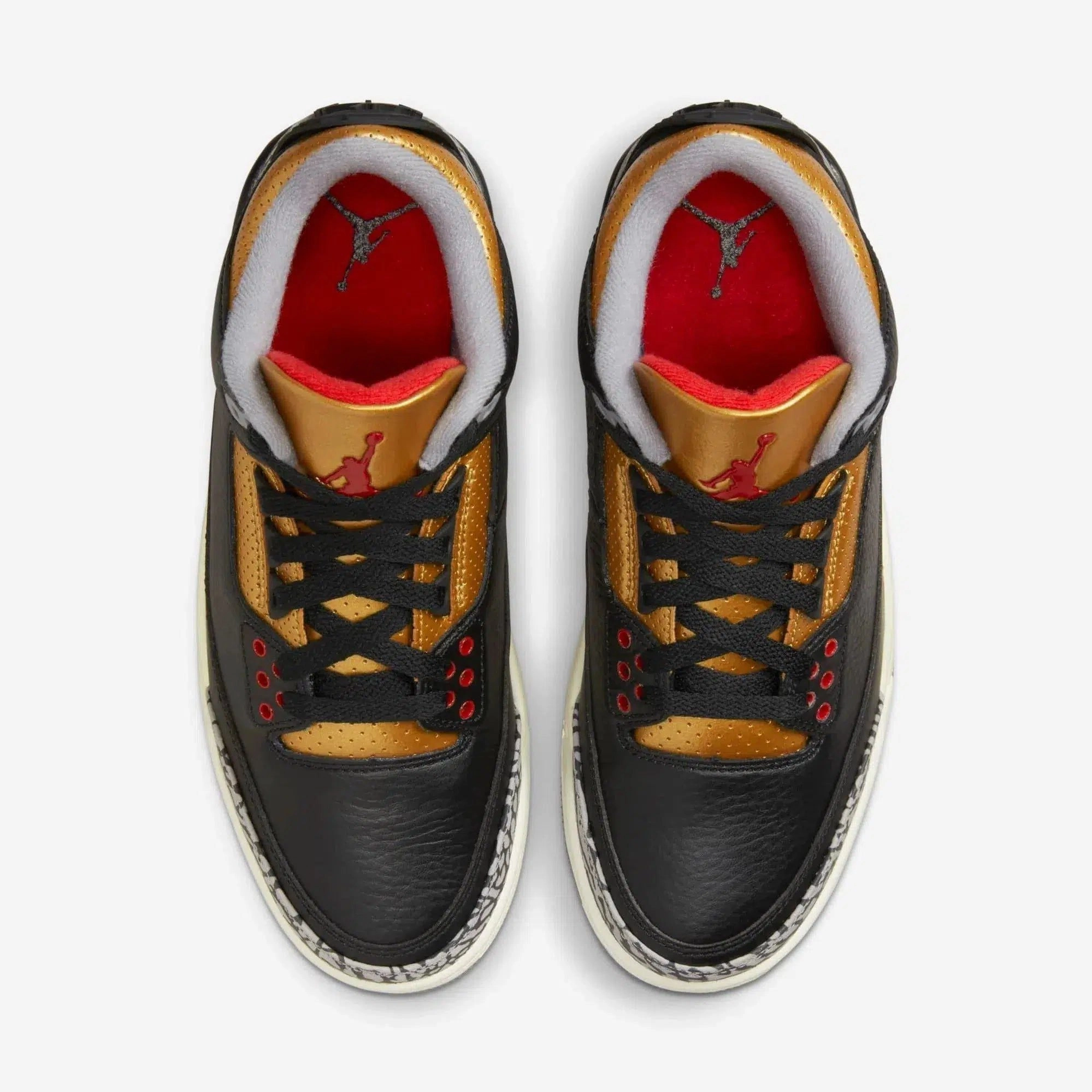 (Women's) Air Jordan 3 Retro 'Black Cement / Metallic Gold' (2022) CK9246-067 Air Jordan 3 Retro Throwback Sneakers