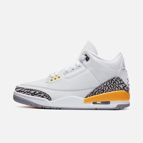(Women's) Air Jordan 3 Retro 'Laser Orange' (2020) CK9246-108 Air Jordan 3 retro sneakers with throwback vibe