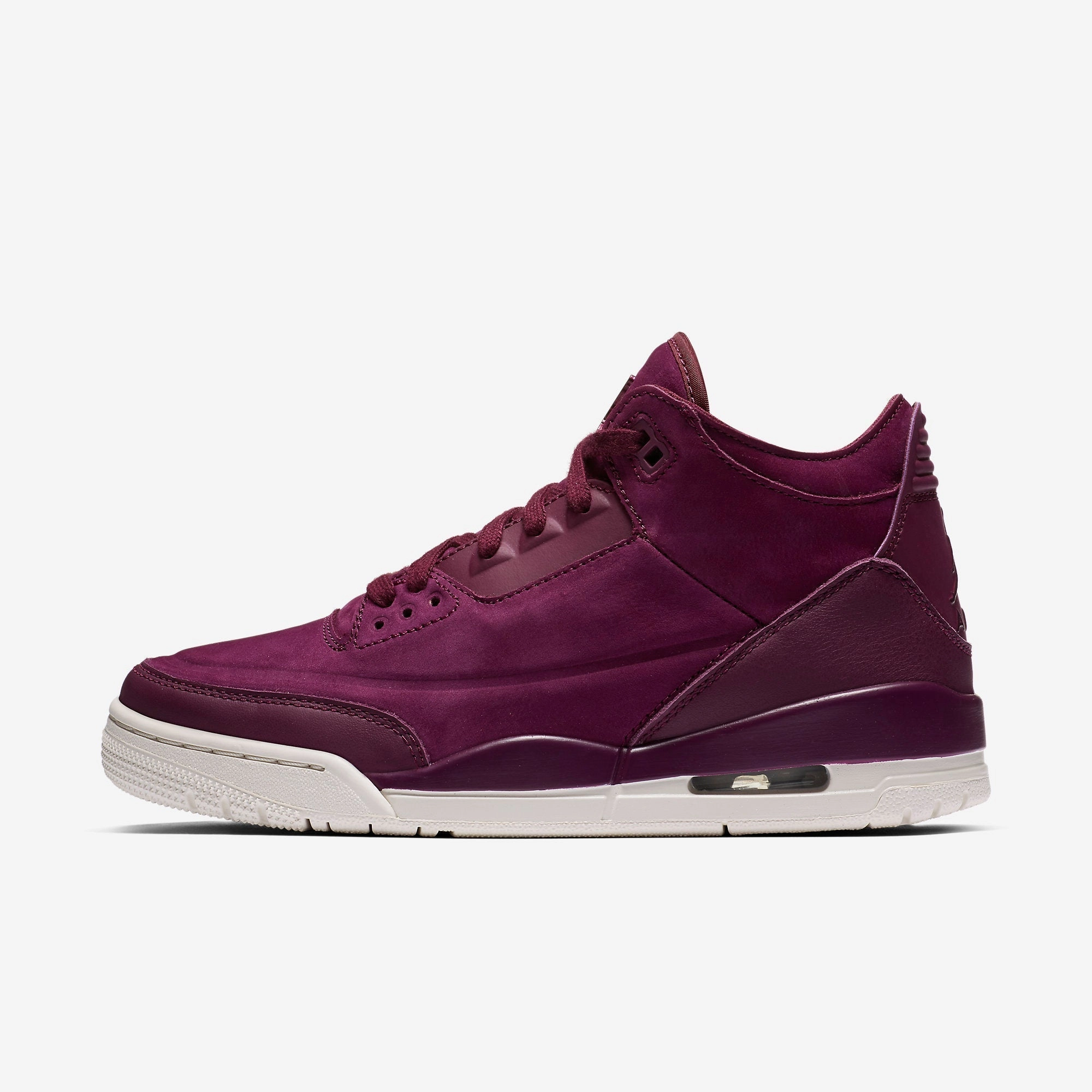 (Women's) Air Jordan 3 Retro SE 'Bordeaux' (2018) AH7859-600 Air Jordan 3 retro sneakers with throwback vibe