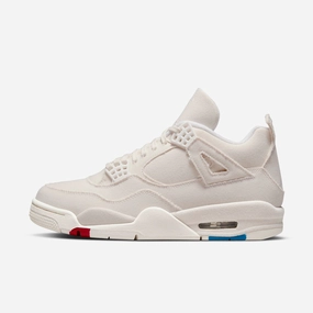 (Women's) Air Jordan 4 Retro 'Blank Canvas' (2022) DQ4909-100 Air Jordan 4 sneakers with visible air unit
