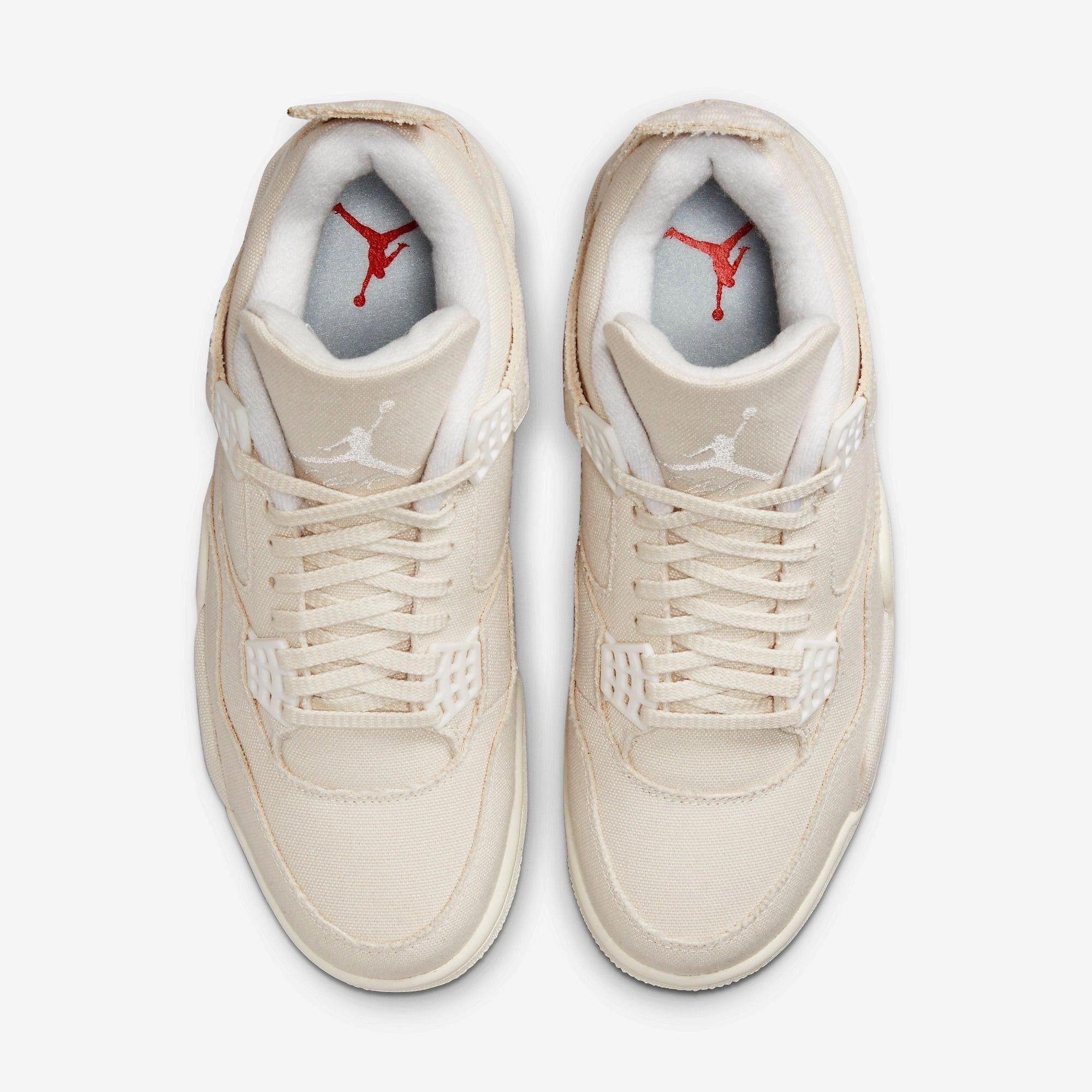 (Women's) Air Jordan 4 Retro 'Blank Canvas' (2022) DQ4909-100 Air Jordan 4 Visible Air Unit Sneakers