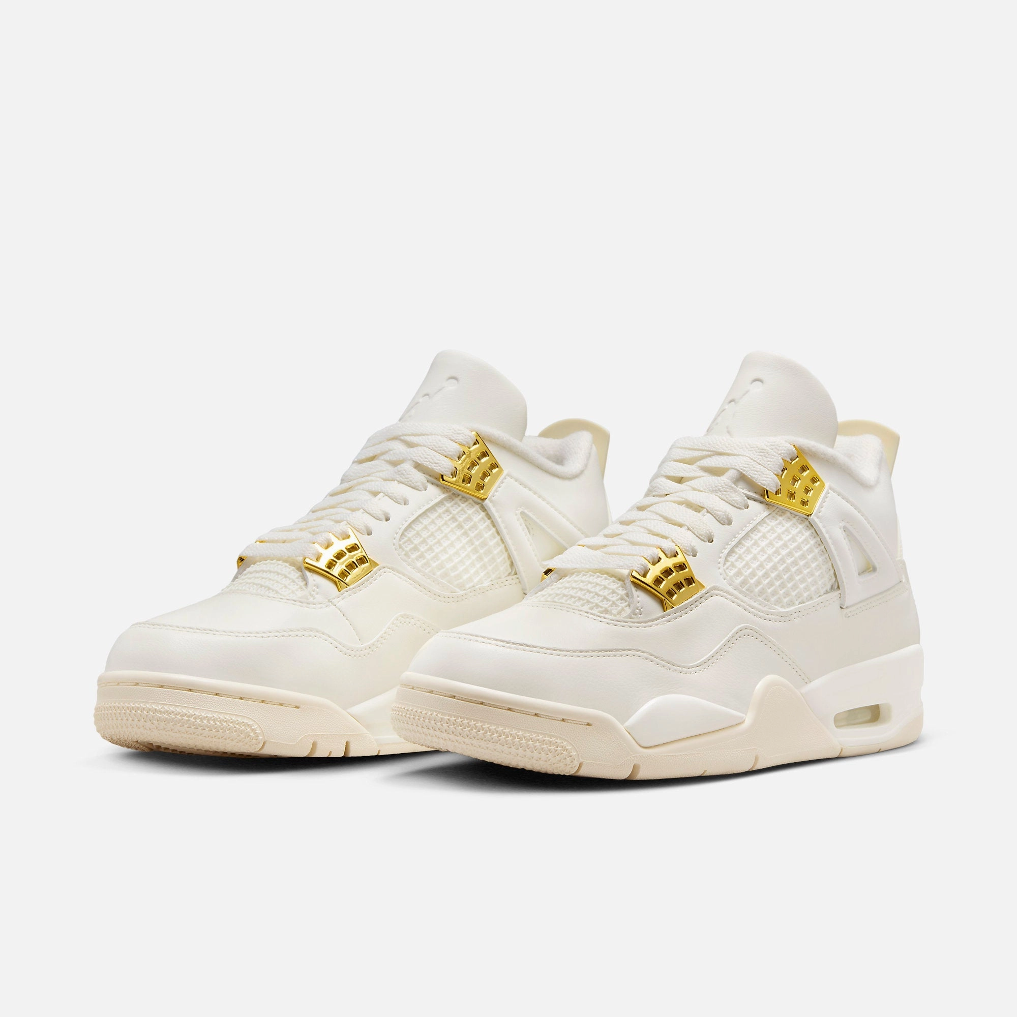 (Women's) Air Jordan 4 Retro 'Metallic Gold' (2024) AQ9129-170 Air Jordan 4 Visible Air Unit Sneakers