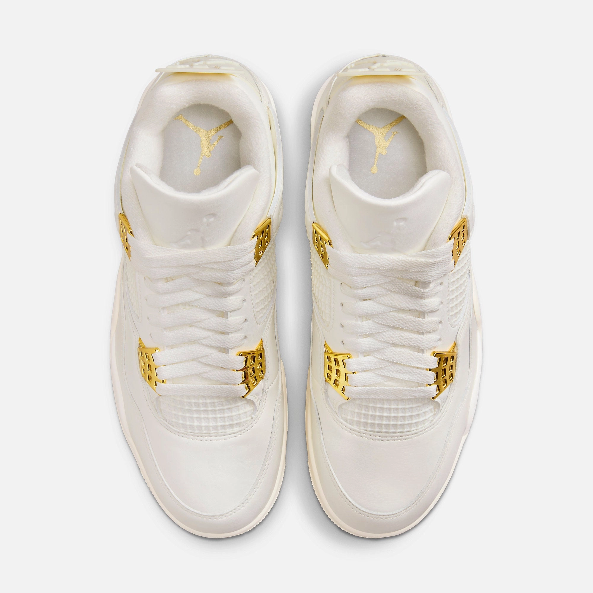 (Women's) Air Jordan 4 Retro 'Metallic Gold' (2024) AQ9129-170 Air Jordan 4 Visible Air Unit Sneakers