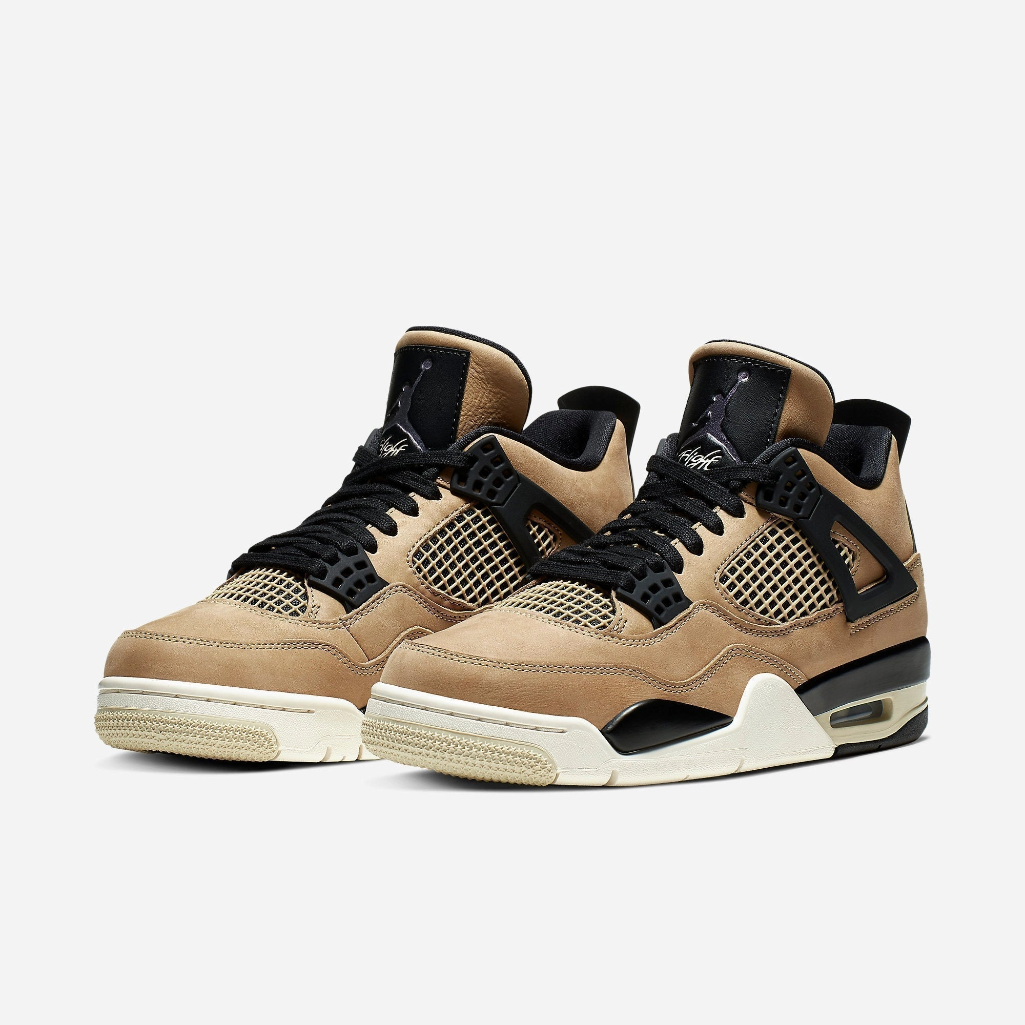 (Women's) Air Jordan 4 Retro 'Mushroom' (2019) AQ9129-200 Air Jordan 4 Visible Air Unit Sneakers