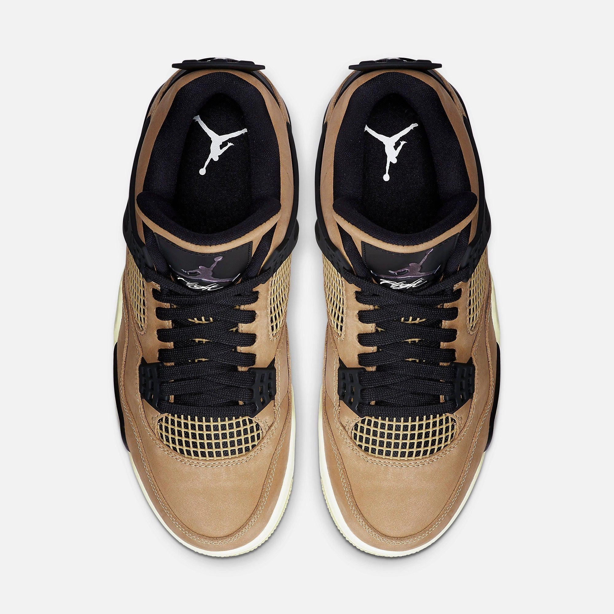 (Women's) Air Jordan 4 Retro 'Mushroom' (2019) AQ9129-200 Air Jordan 4 Visible Air Unit Sneakers