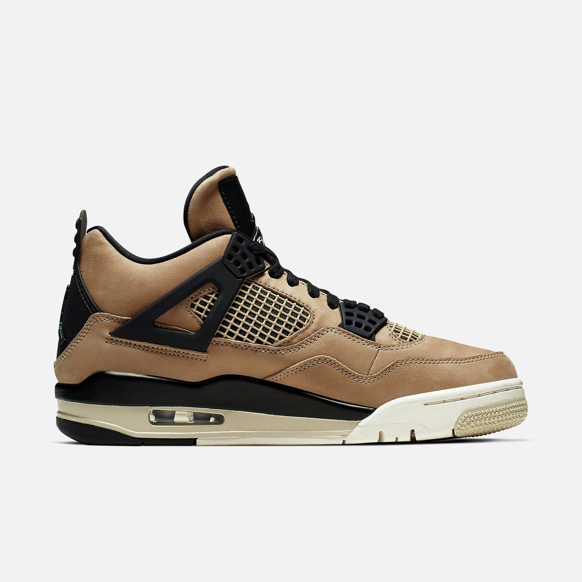 (Women's) Air Jordan 4 Retro 'Mushroom' (2019) AQ9129-200 Air Jordan 4 Visible Air Unit Sneakers
