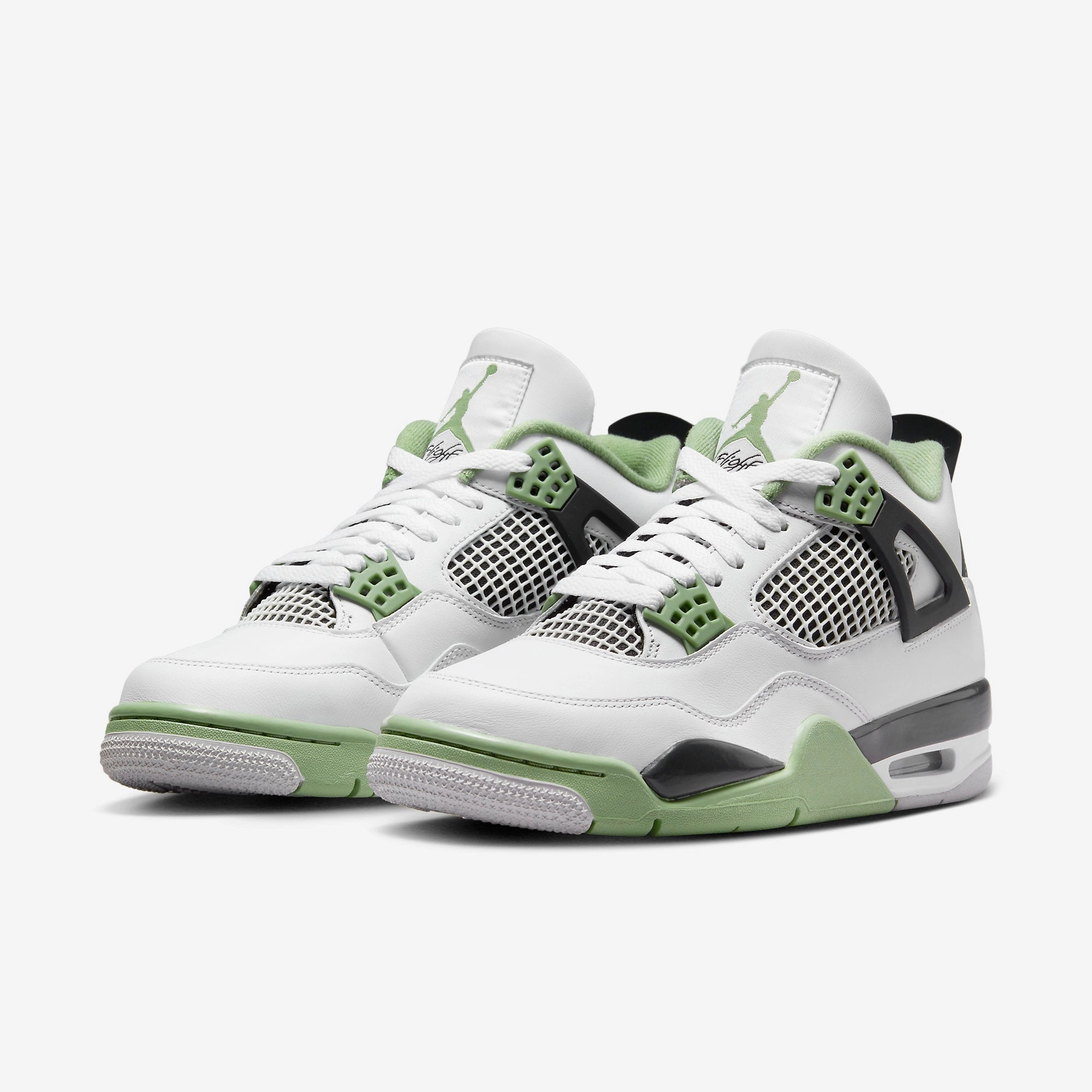 (Women's) Air Jordan 4 Retro 'Seafoam' (2023) AQ9129-103 Air Jordan 4 Visible Air Unit Sneakers