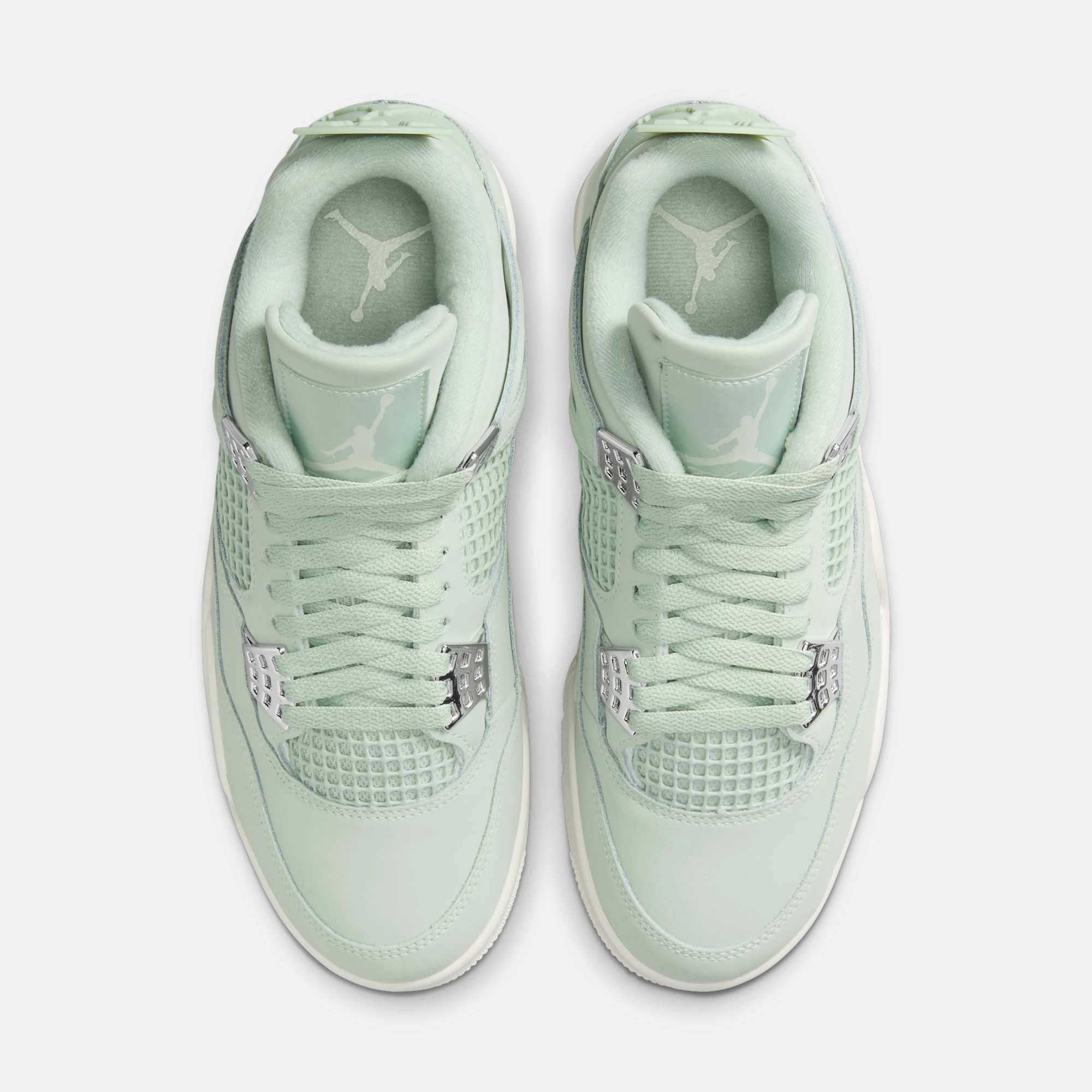 (Women's) Air Jordan 4 Retro 'Seafoam / Abundance' (2025) HV0823-003 Air Jordan 4 Visible Air Unit Sneakers