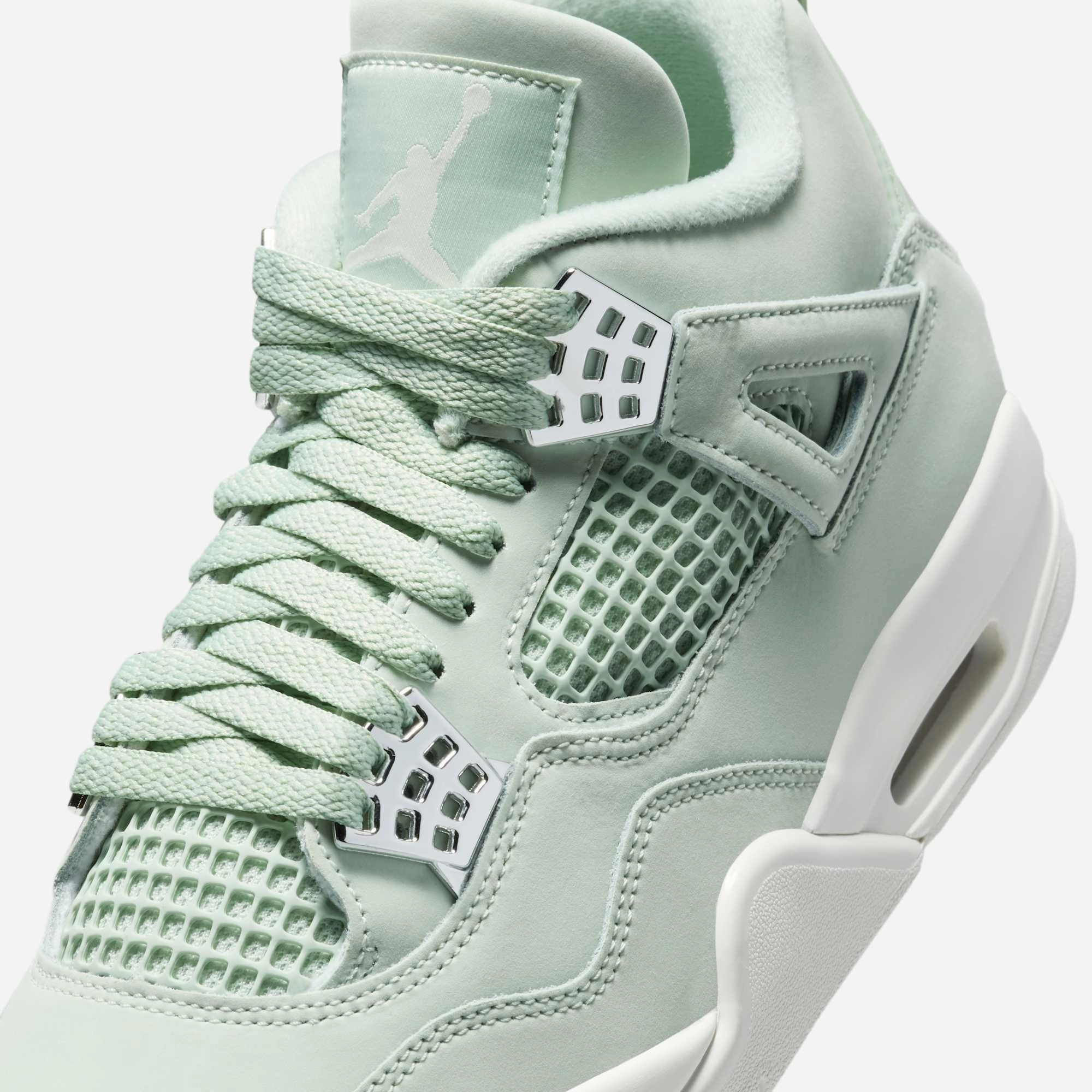 (Women's) Air Jordan 4 Retro 'Seafoam / Abundance' (2025) HV0823-003 Air Jordan 4 Visible Air Unit Sneakers