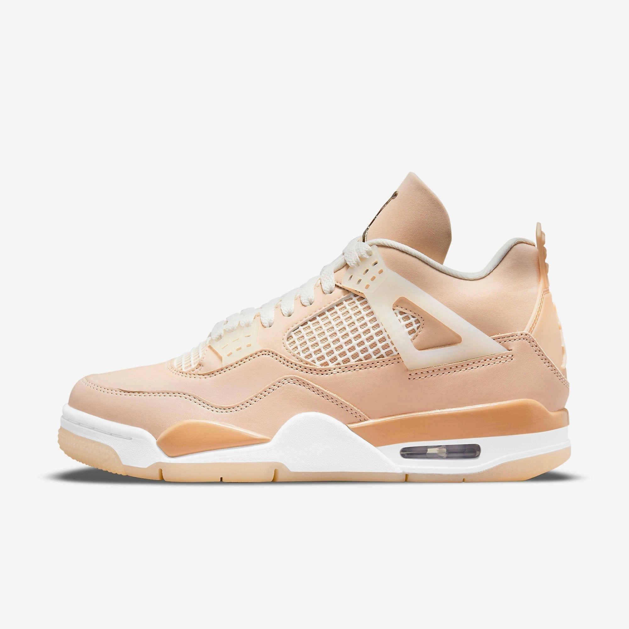 (Women's) Air Jordan 4 Retro 'Shimmer' (2021) DJ0675-200 Air Jordan 4 sneakers with visible air unit