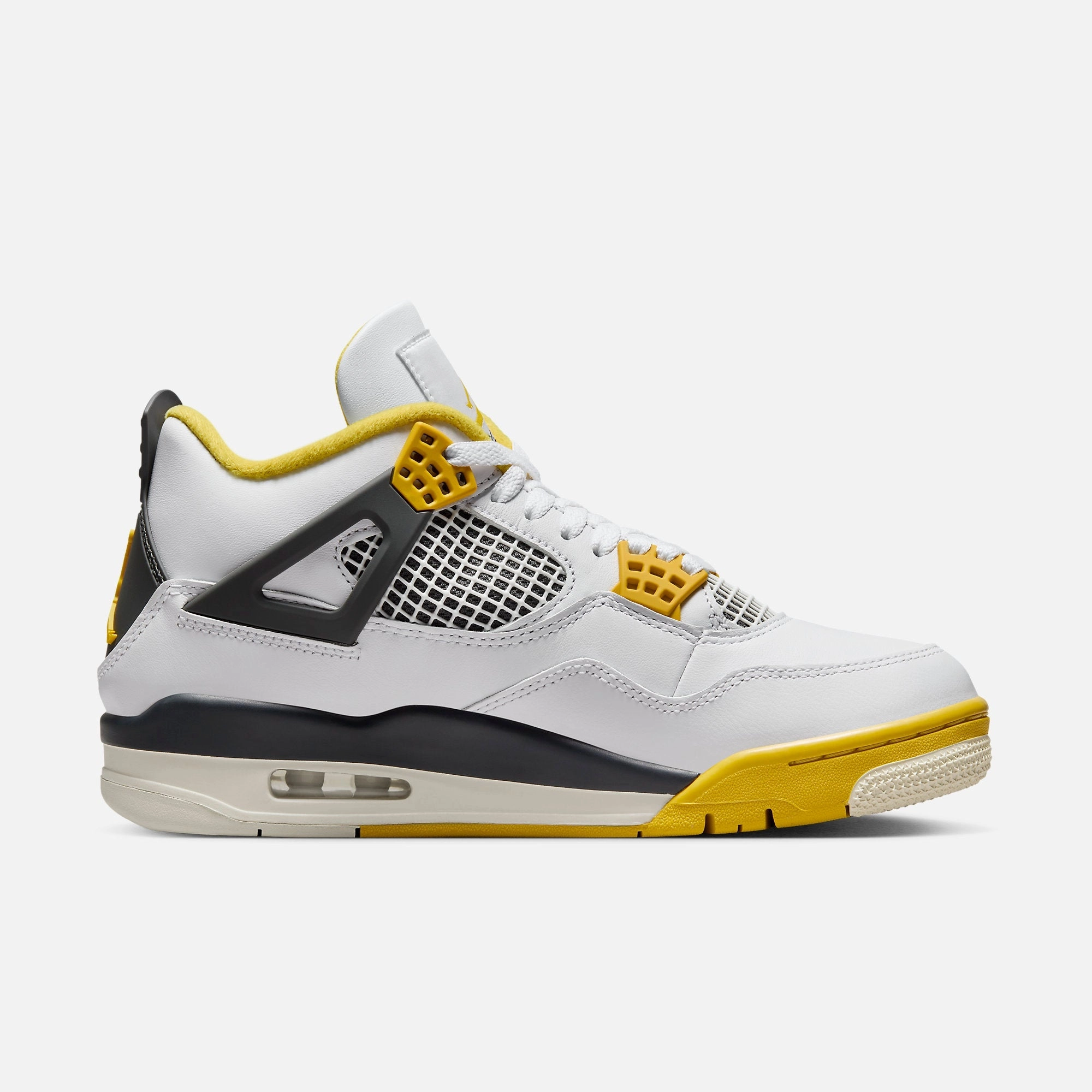 (Women's) Air Jordan 4 Retro 'Vivid Sulfur' (2024) AQ9129-101 Air Jordan 4 Visible Air Unit Sneakers