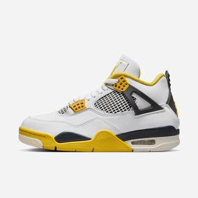 (Women's) Air Jordan 4 Retro 'Vivid Sulfur' (2024) AQ9129-101 Air Jordan 4 sneakers with visible air unit