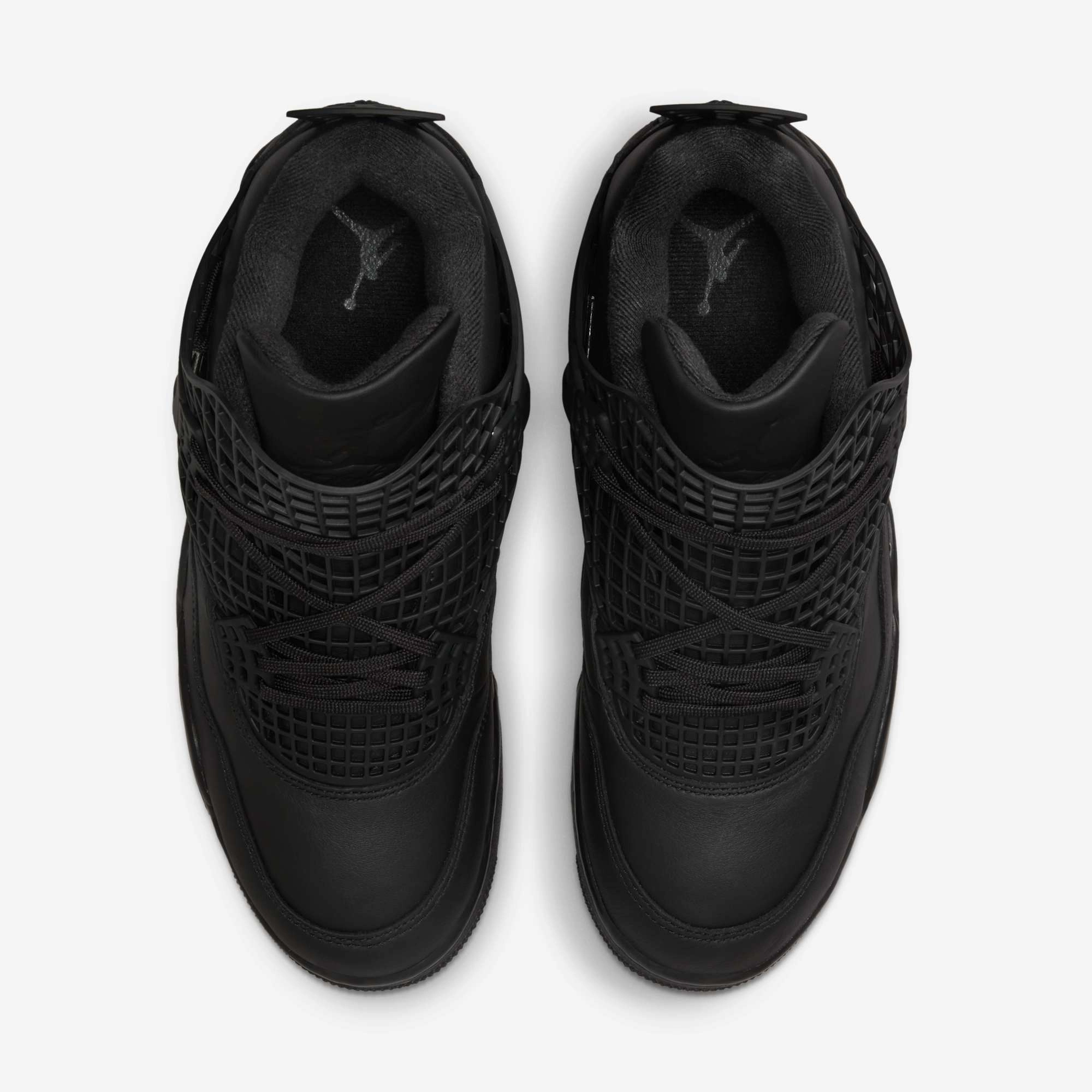 (Women's) Air Jordan 4 Retro NET 'Black / Metallic Silver' (2025) FN7251-001 Air Jordan 4 Visible Air Unit Sneakers
