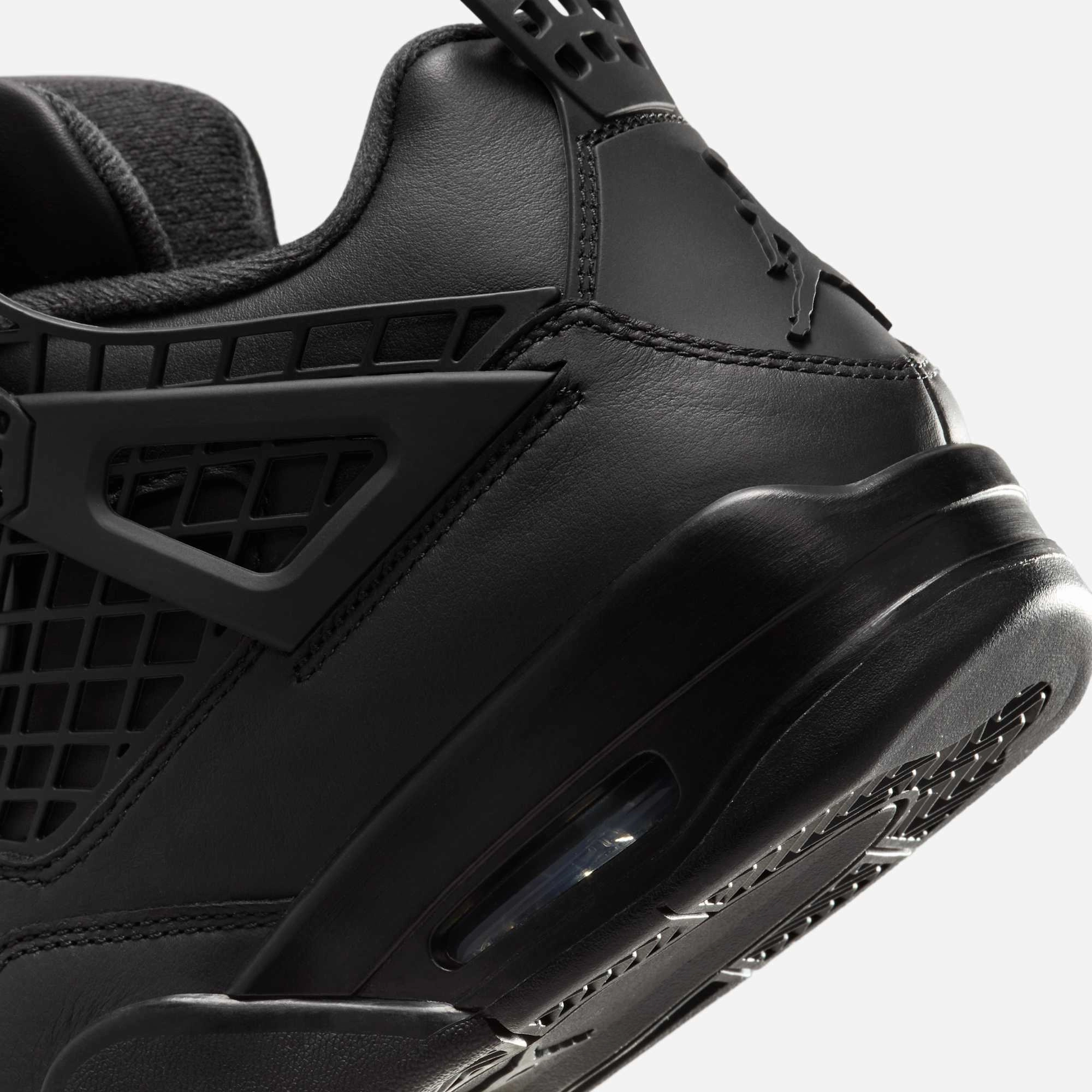 (Women's) Air Jordan 4 Retro NET 'Black / Metallic Silver' (2025) FN7251-001 Air Jordan 4 Visible Air Unit Sneakers