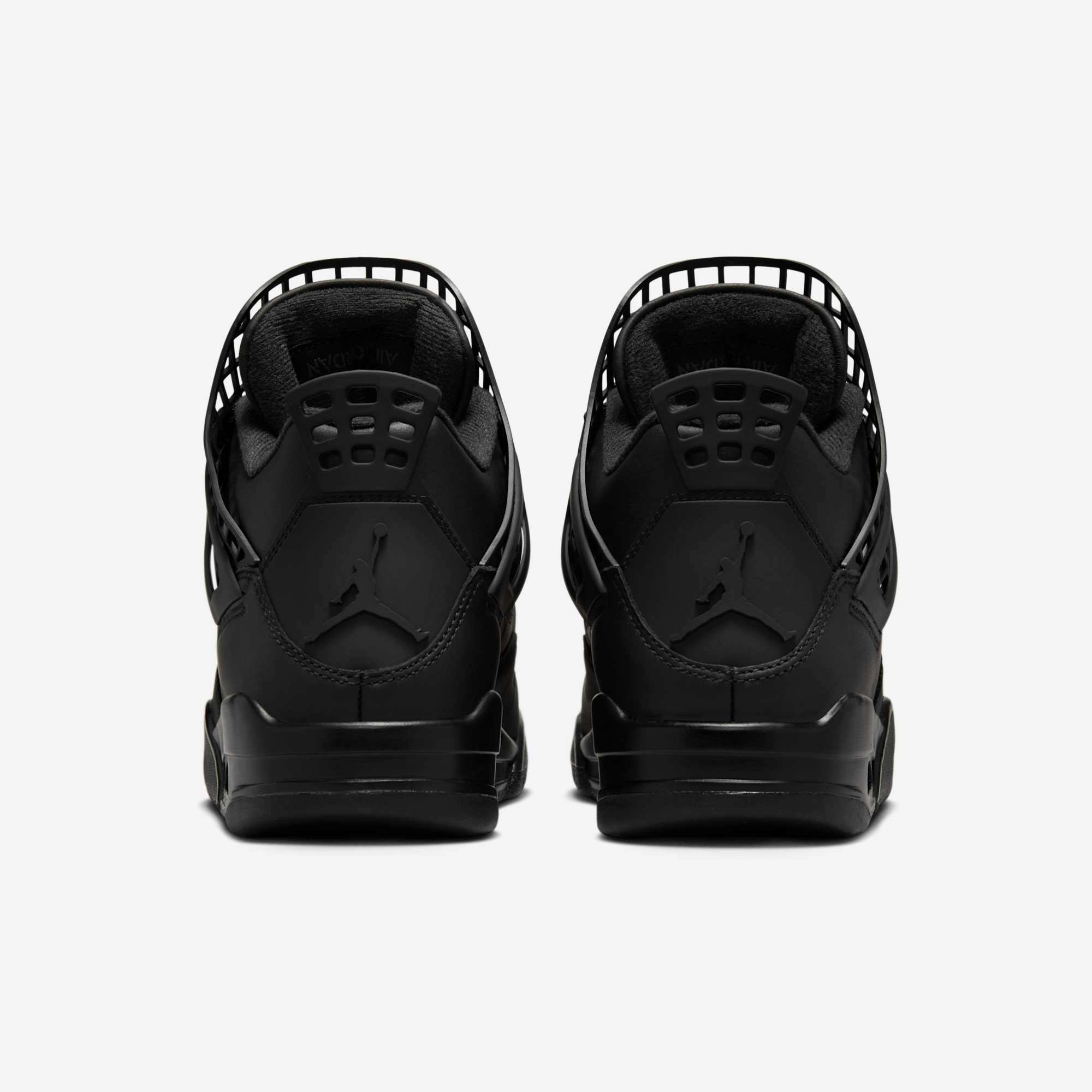 (Women's) Air Jordan 4 Retro NET 'Black / Metallic Silver' (2025) FN7251-001 Air Jordan 4 Visible Air Unit Sneakers