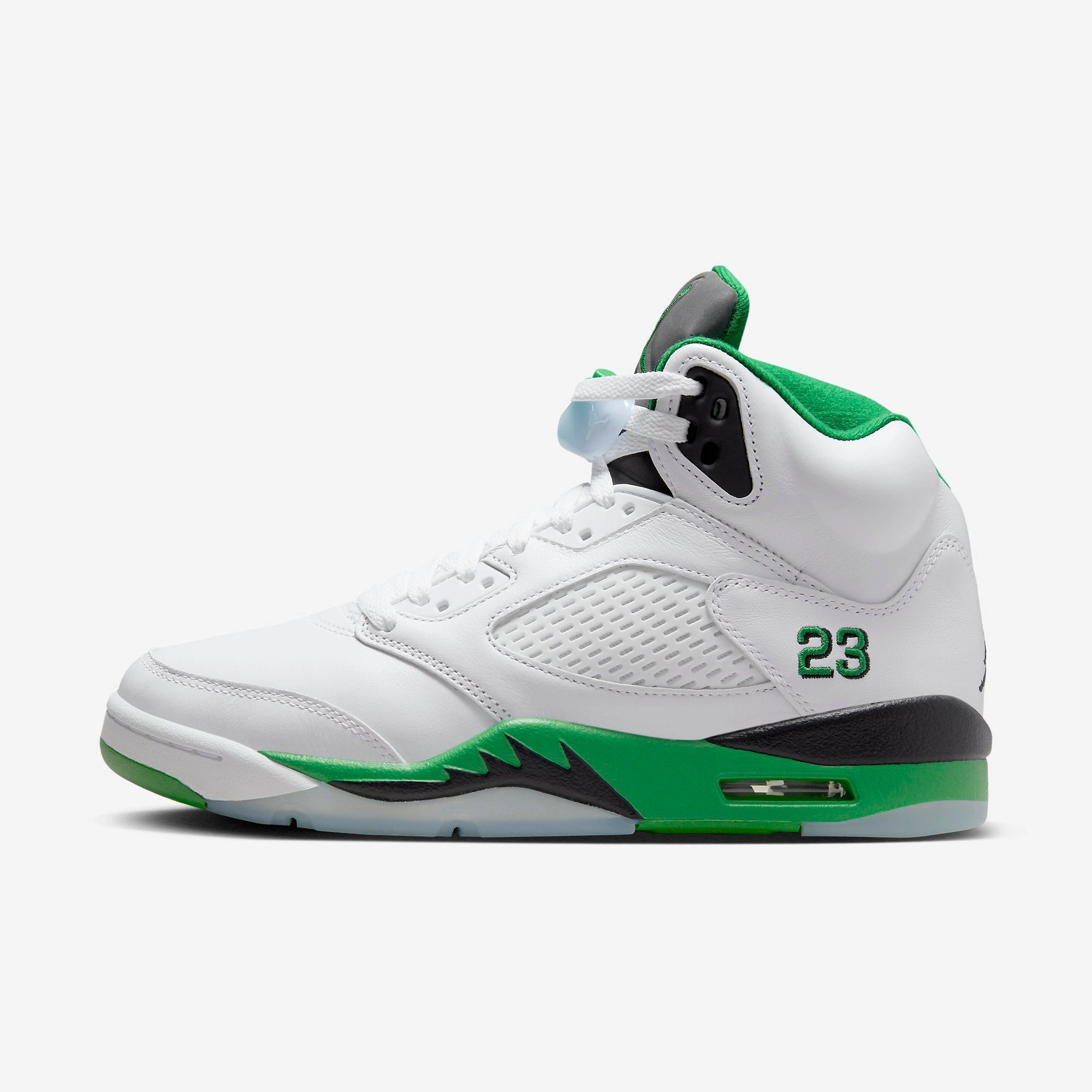 (Women's) Air Jordan 5 Retro 'Lucky Green / Boston Celtics' (2024) DD9336-103 Air Jordan 5 shoes with mesh panel details