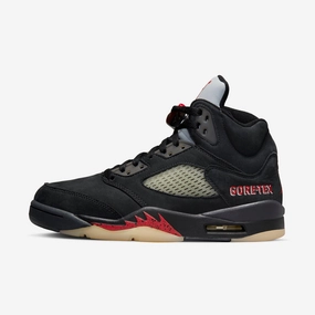 (Women's) Air Jordan 5 Retro GTX x GORE-TEX 'Off Noir' (2022) DR0092-001 Air Jordan 5 shoes with mesh panel details